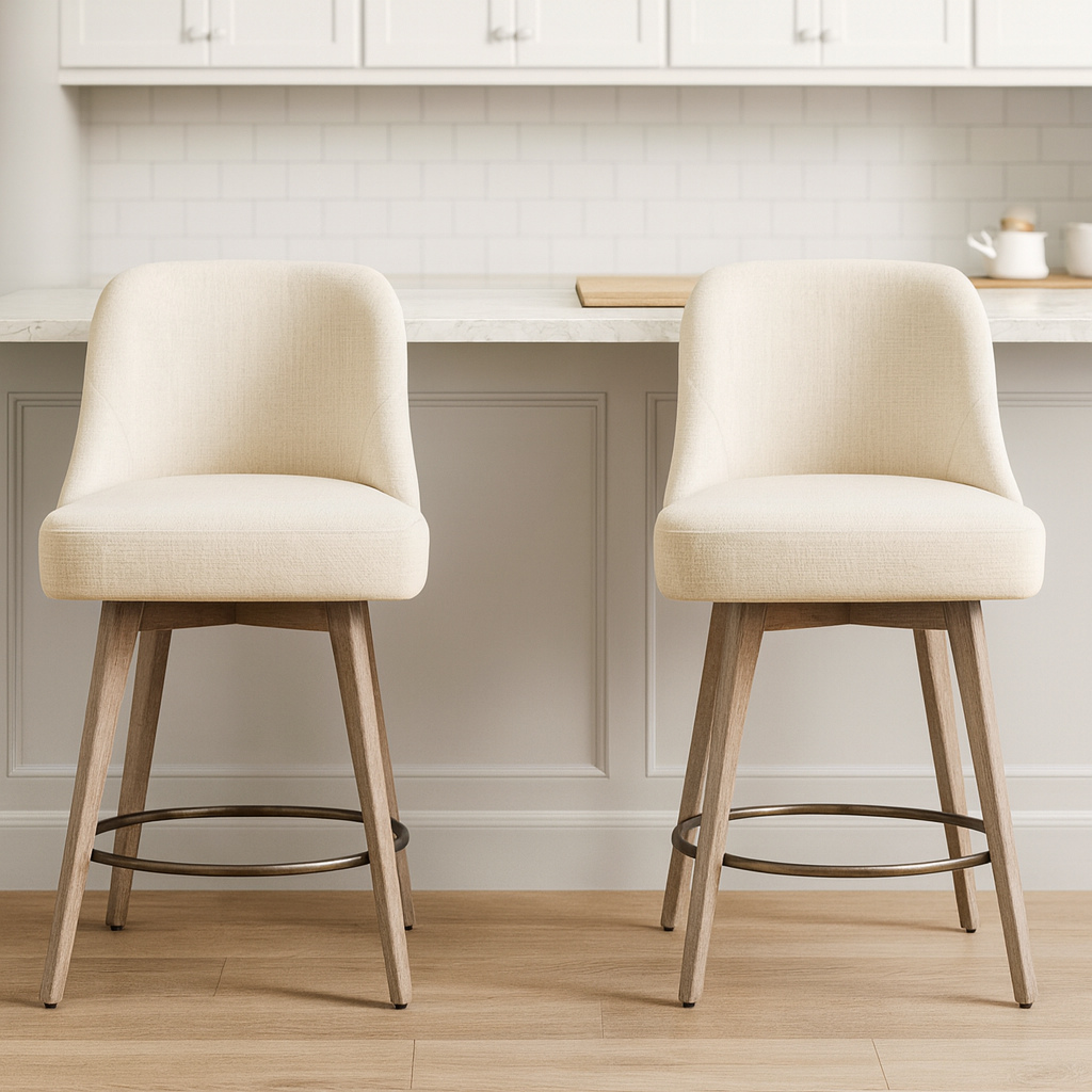 26" Swivel Counter Stools (Set of 2)