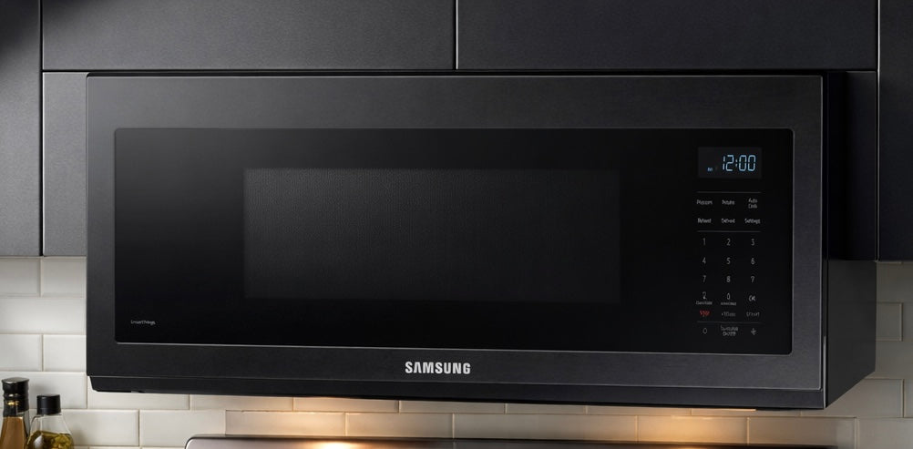 Samsung 1.1 Cubic Feet Smart Over-the-Range Microwave w/ Wi-Fi