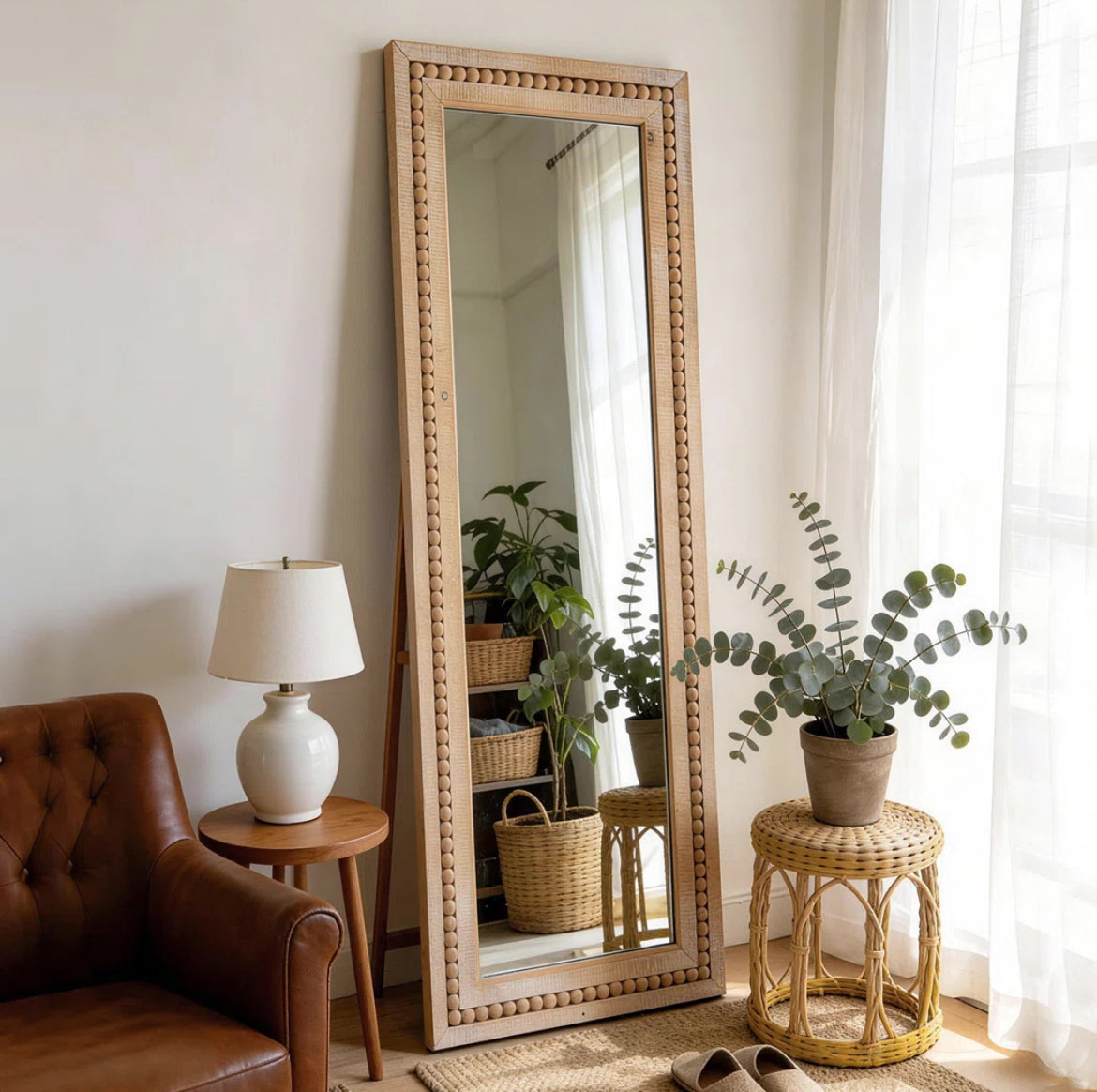 Wooden Full Length Mirror