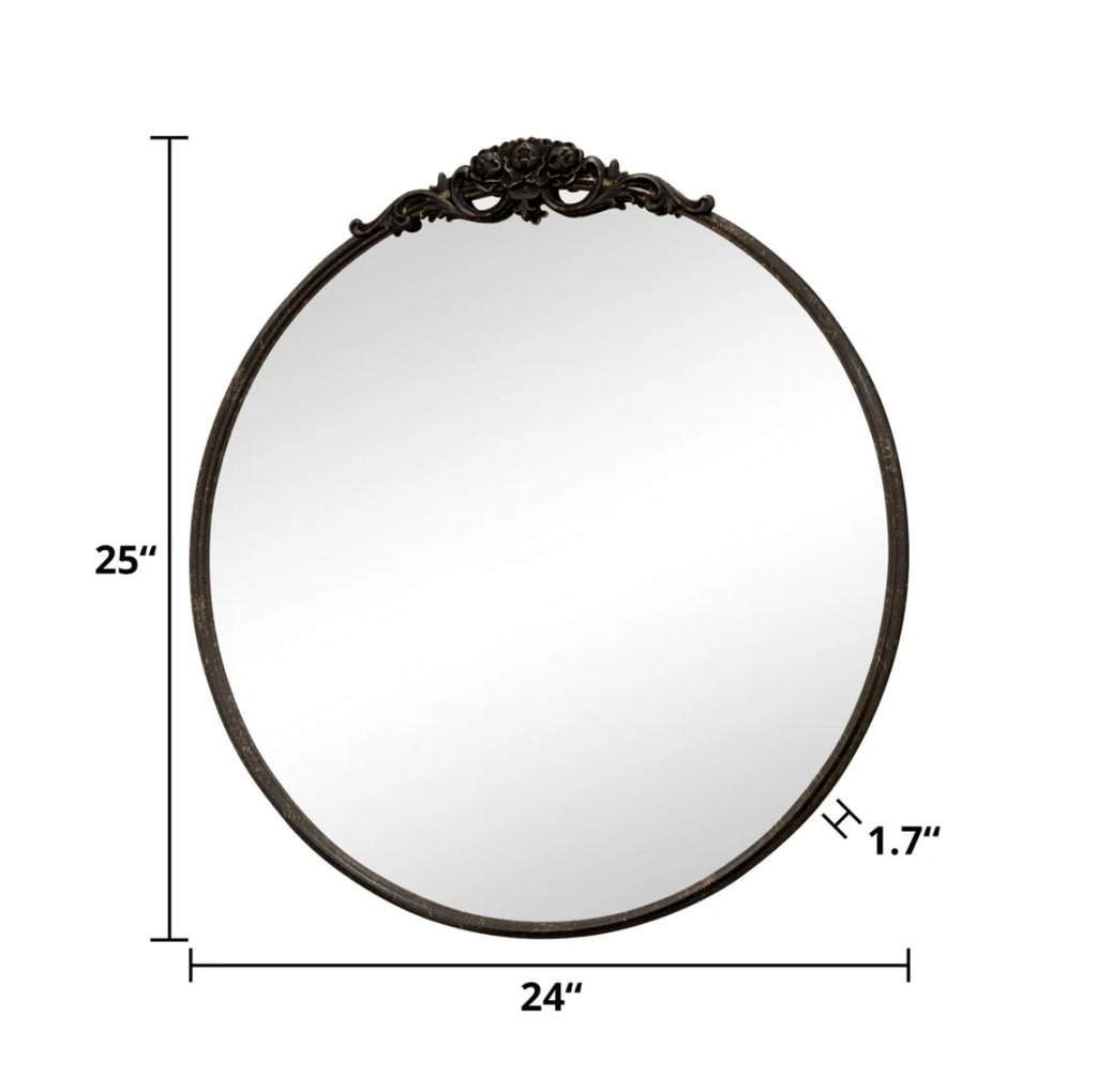 Vintage Round Wall Mirror