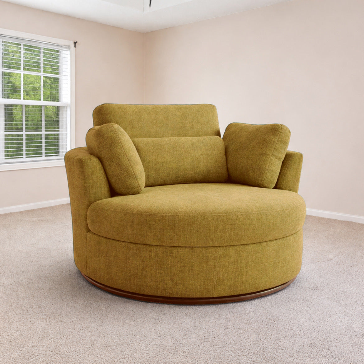 Swivel Barrel Chair