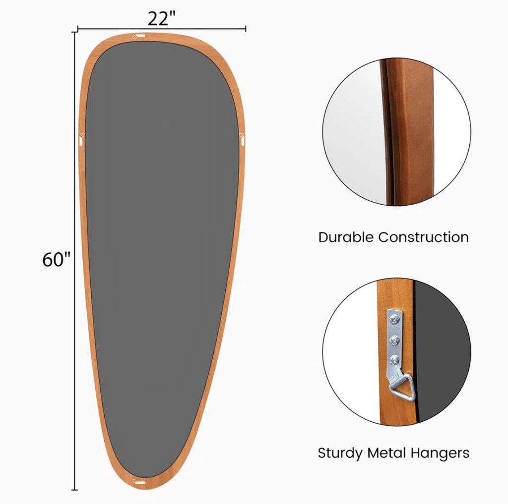 Unique Wood Accent Mirror