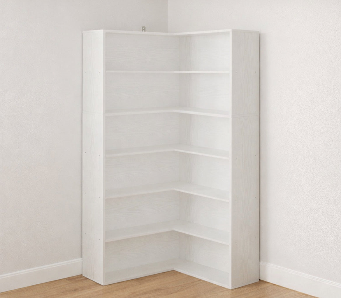 L-Shaped Corner Bookcase