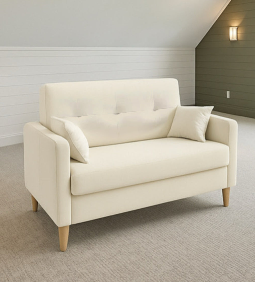 Chenille Loveseat w/ 2 Pillows
