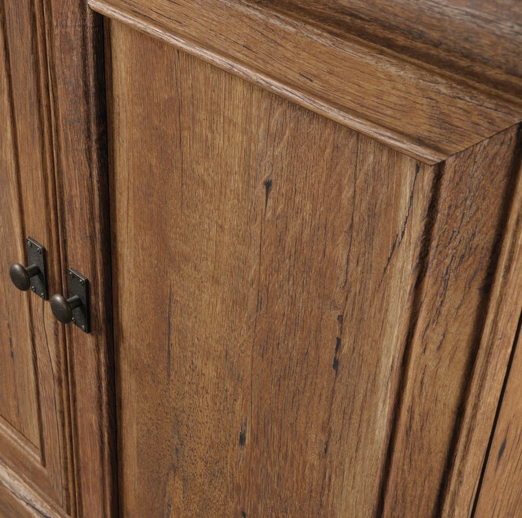 Farmhouse Bookshelf w/ Storage Cabinet