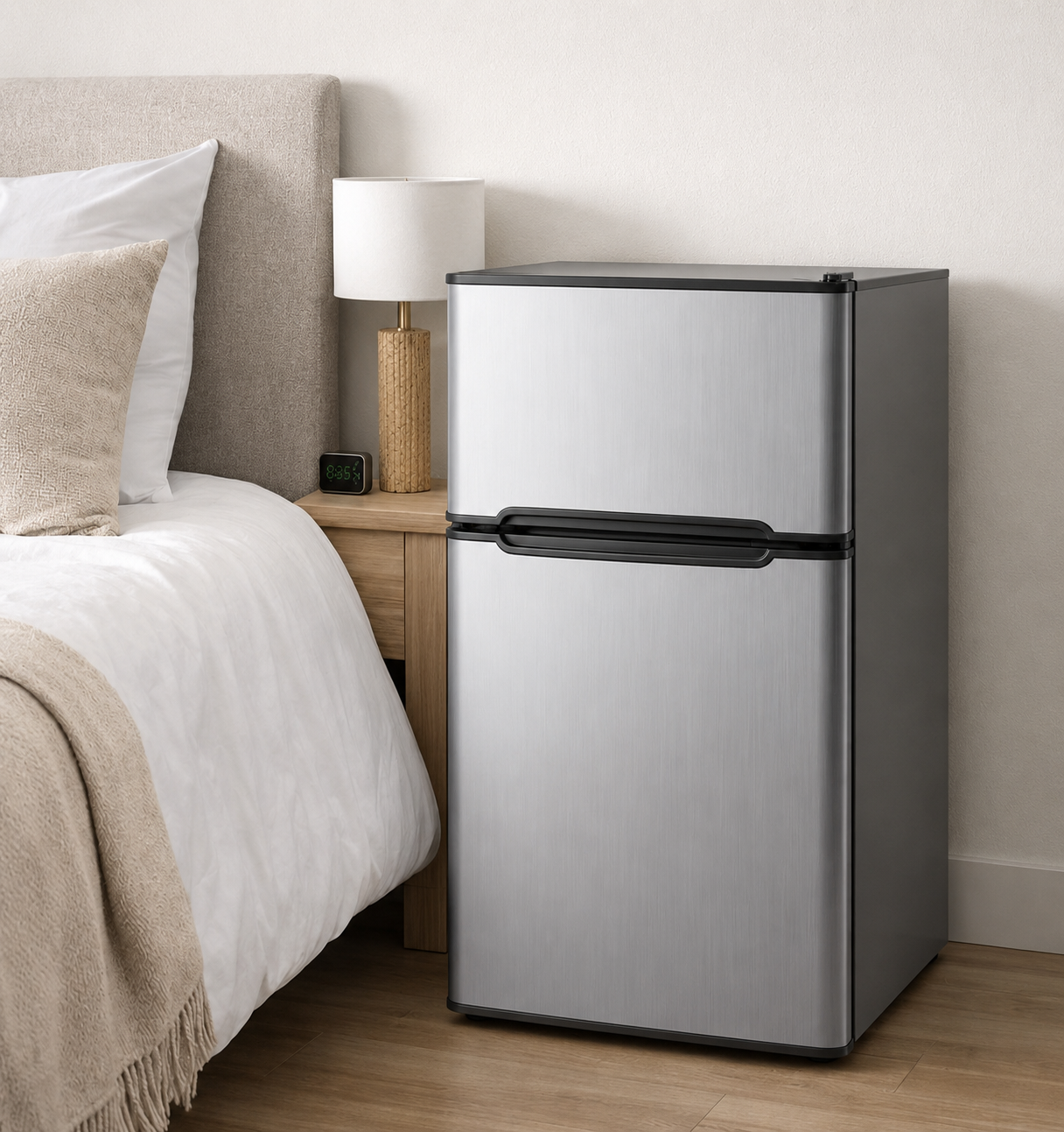 Simzlife 3.2 Cubic Feet Small Fridge w/ Freezer