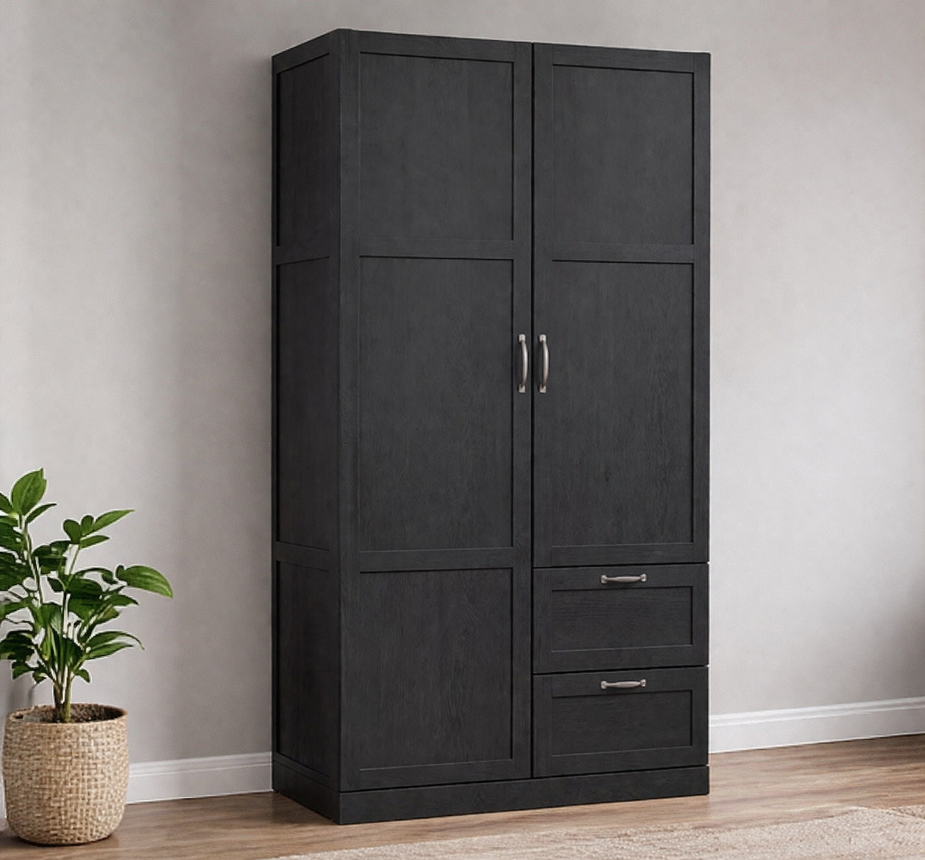 40” Armoire w/ 2 Drawers