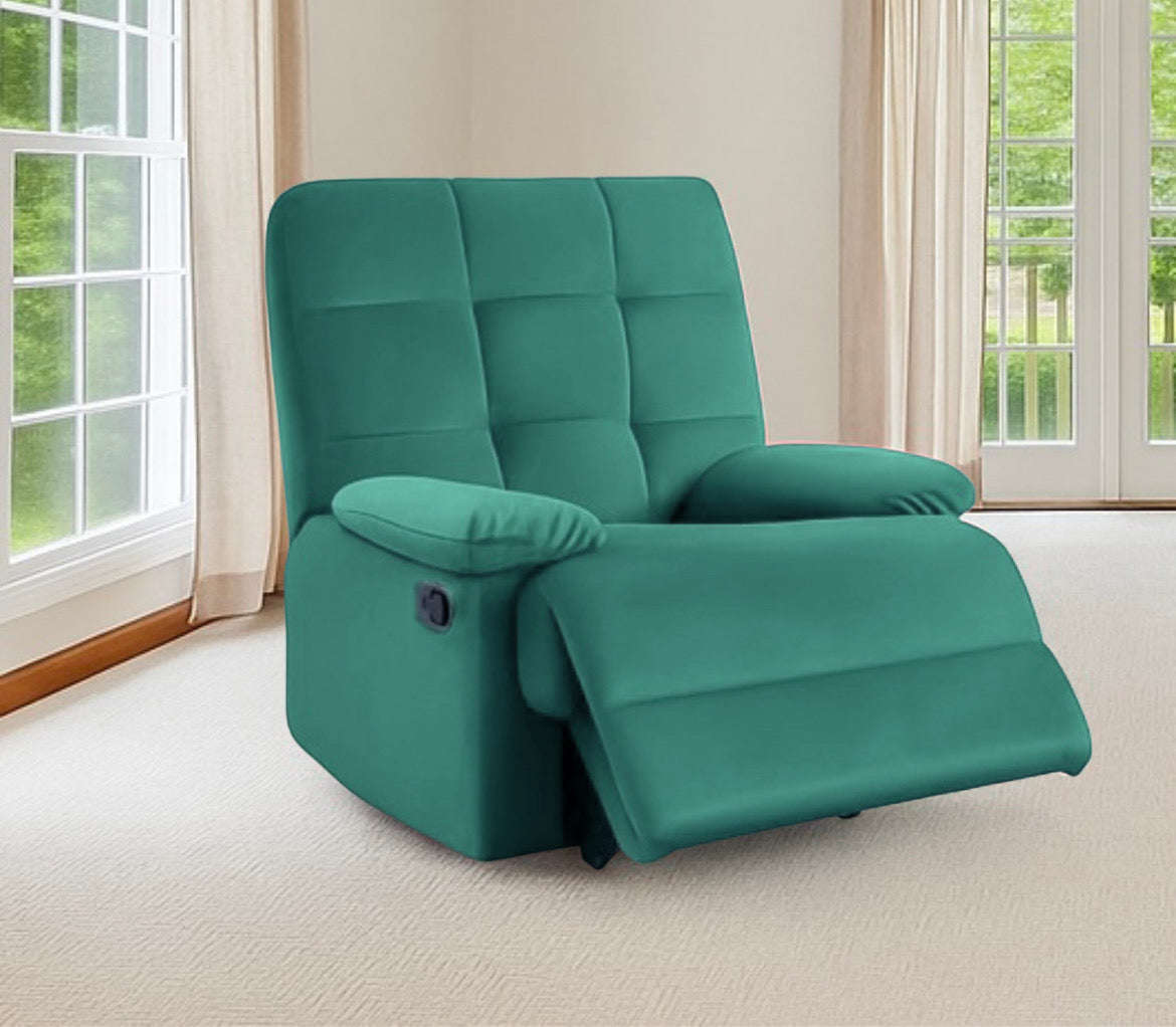 Modern Velvet Recliner