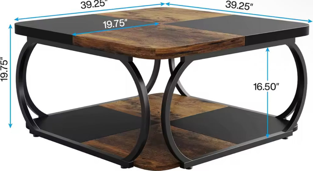 Square Rustic Coffee Table