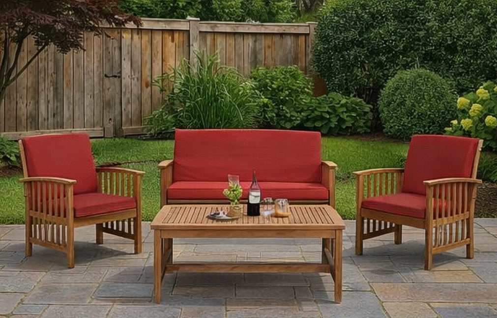 Patio Conversation Set w/ Cushions