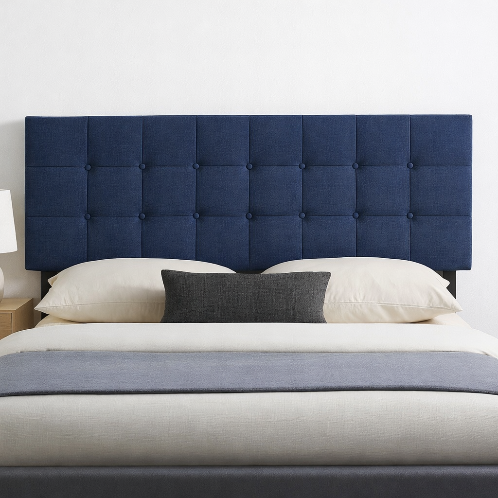 Adjustable Headboard w/ Button Tufted