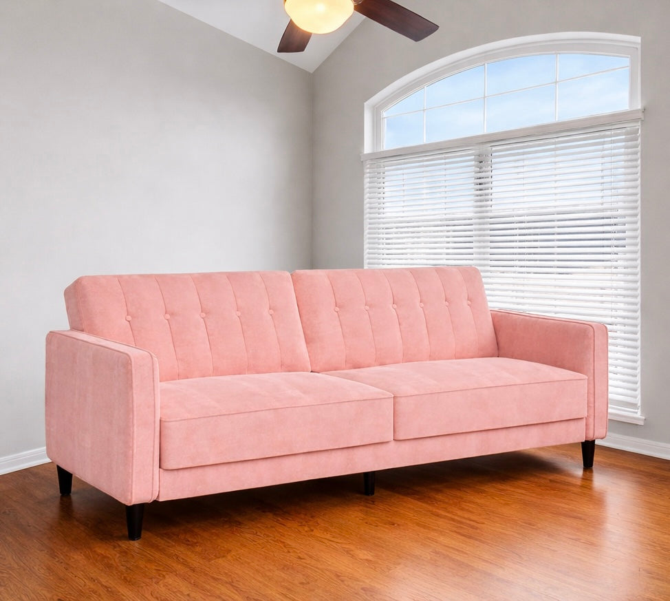 Velvet Convertible Sofa