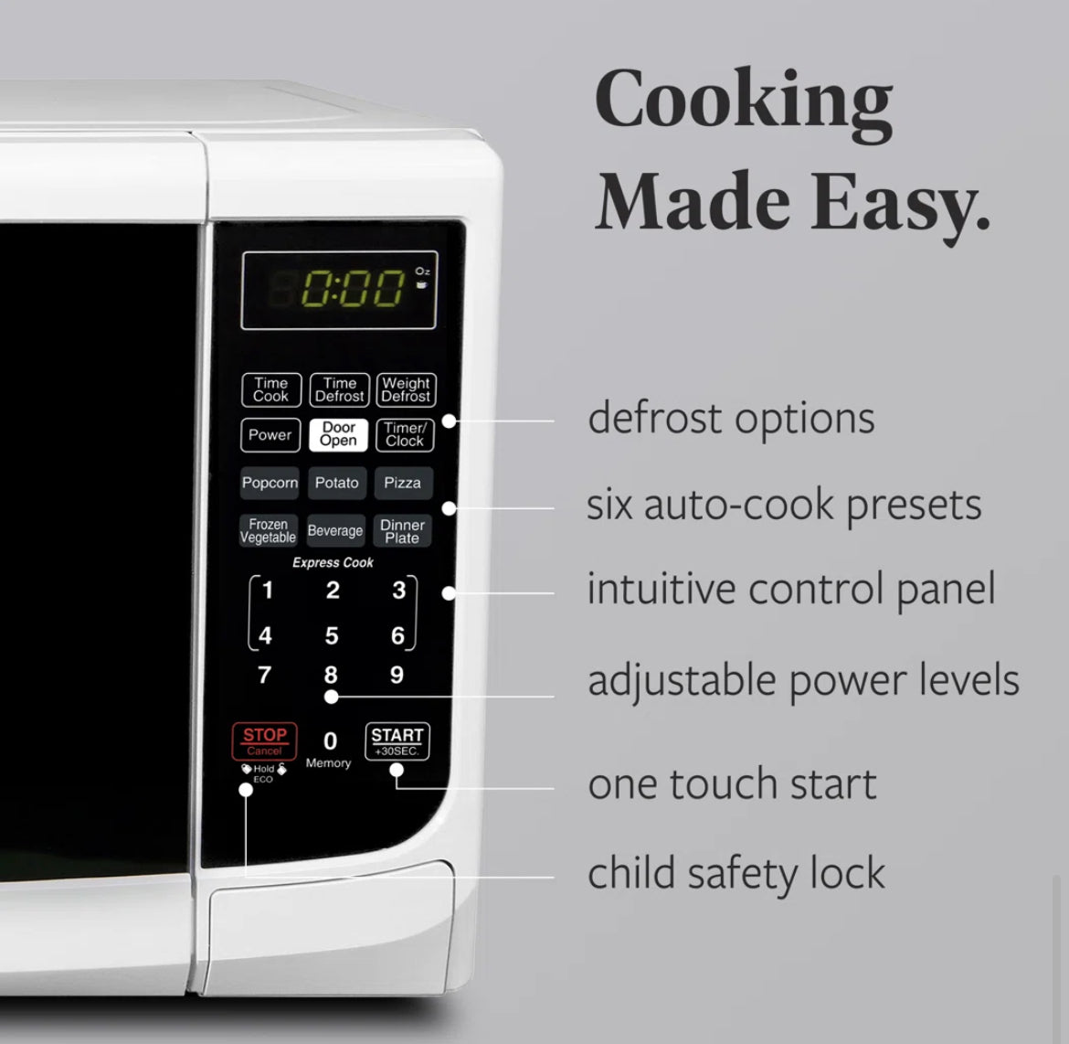Farberware 0.7 Cubic Feet Countertop Microwave
