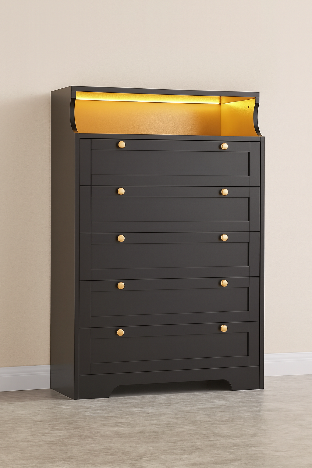 5-Drawer Bureau w/ LED Light