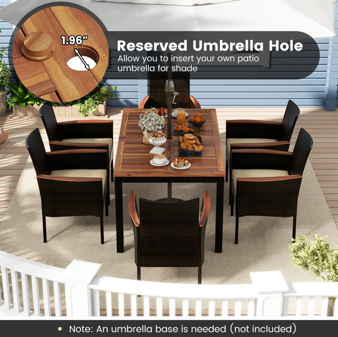 Outdoor Restaurant Dining Set