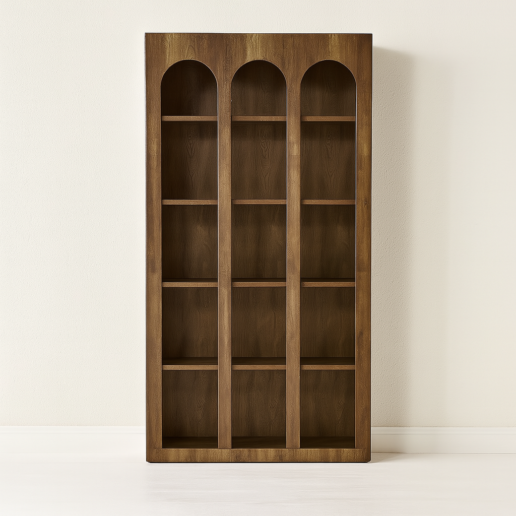 5-Tier Arched Bookcase