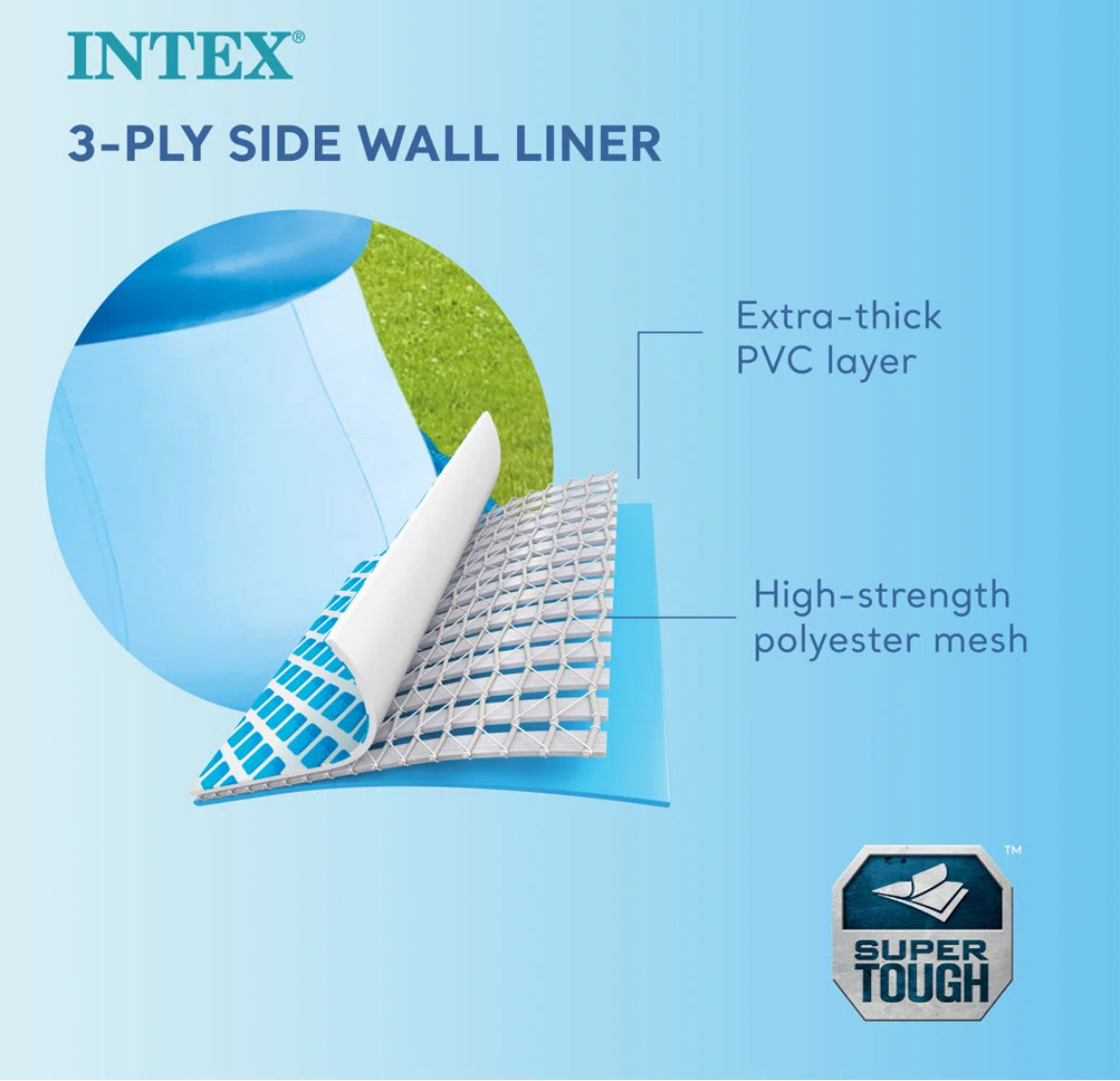 Inflatable Intex Swimming Pool w/ Pump