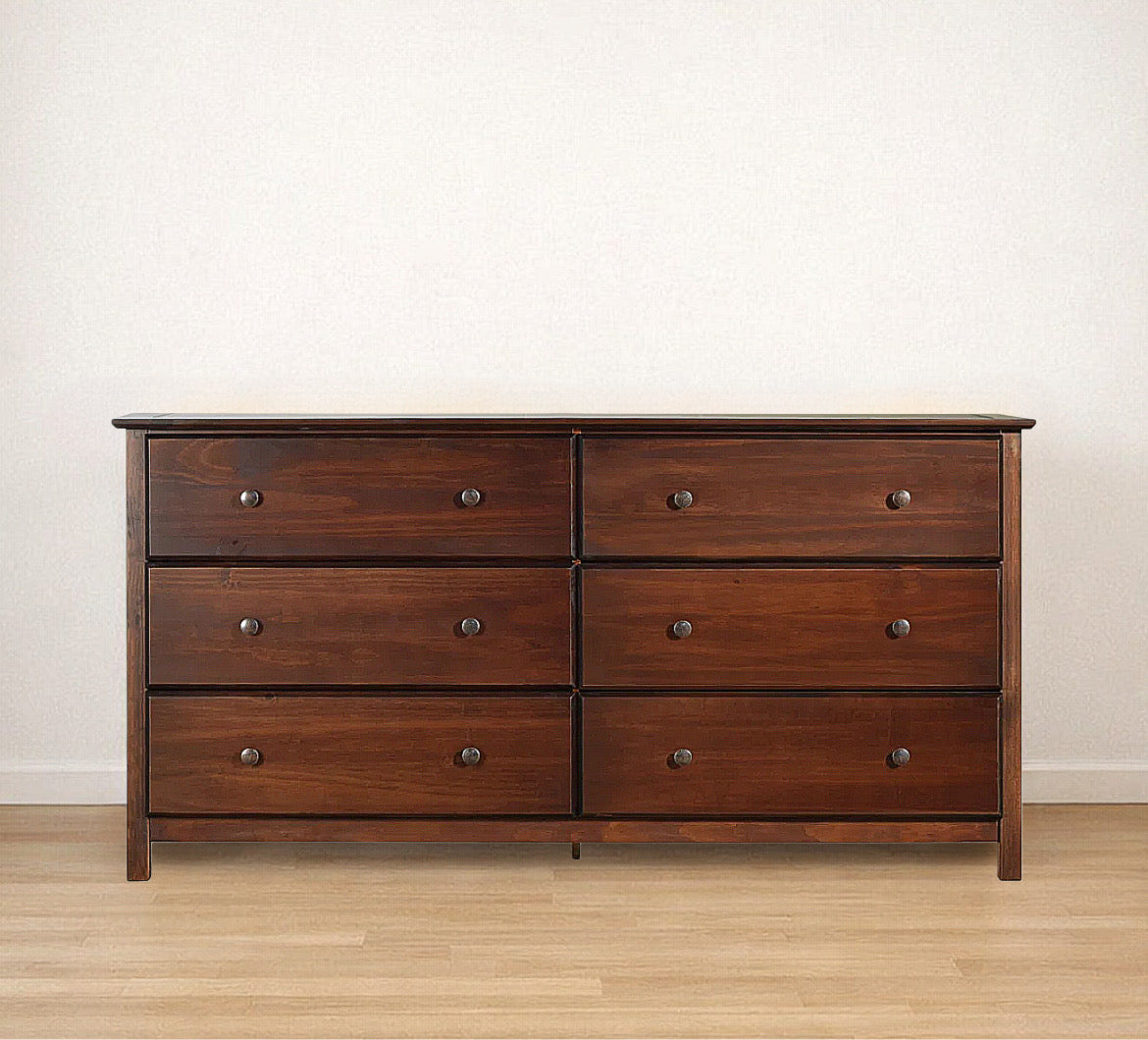 6-Drawer Solid Wood Dresser