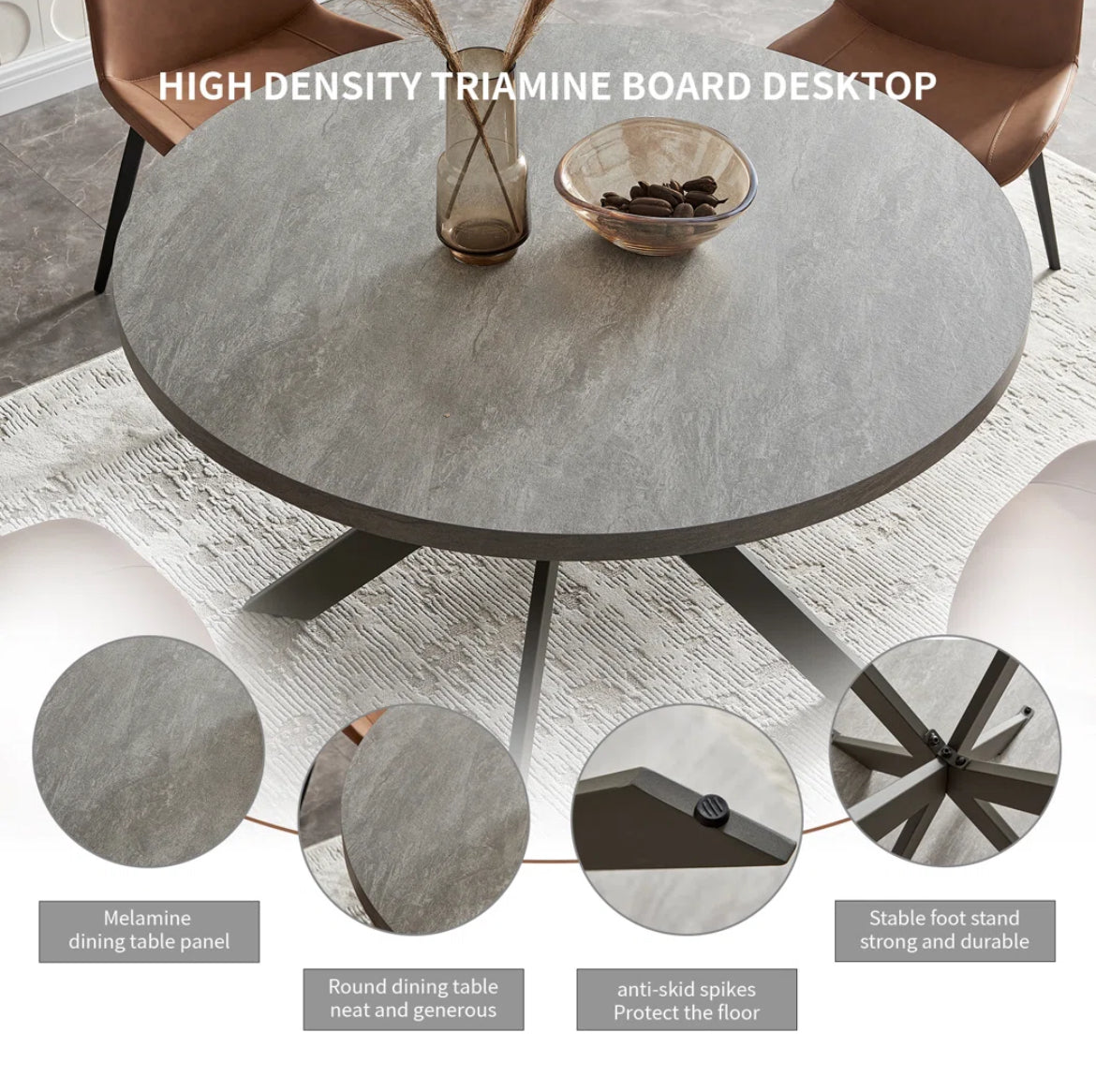 Round Modern Table Set
