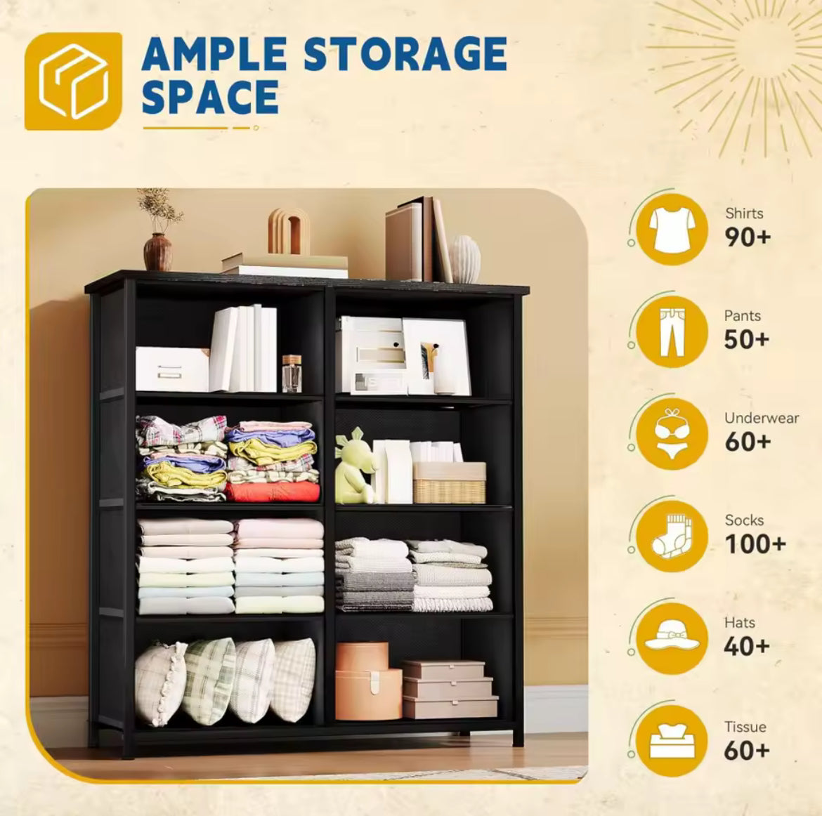 8-Drawer Fabric Storage Chest