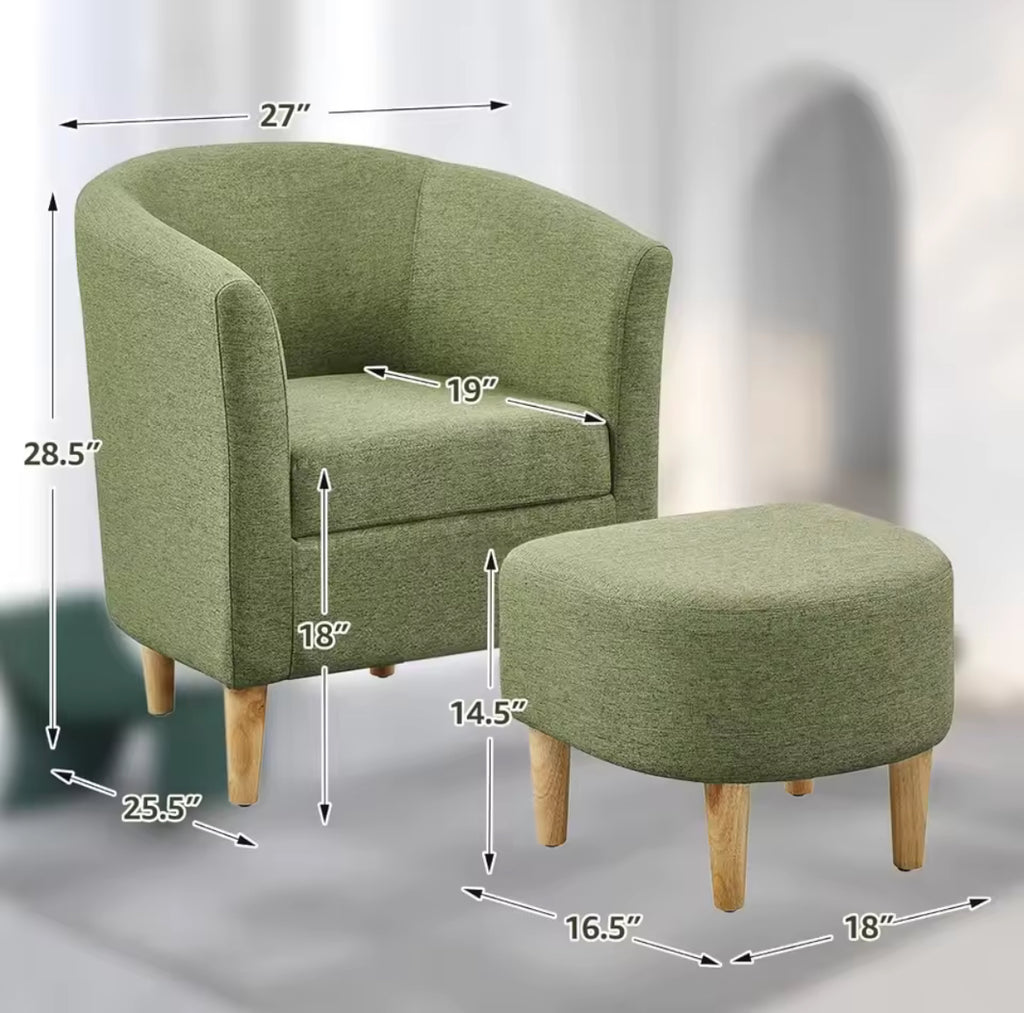 Ottoman Comfy Armchair