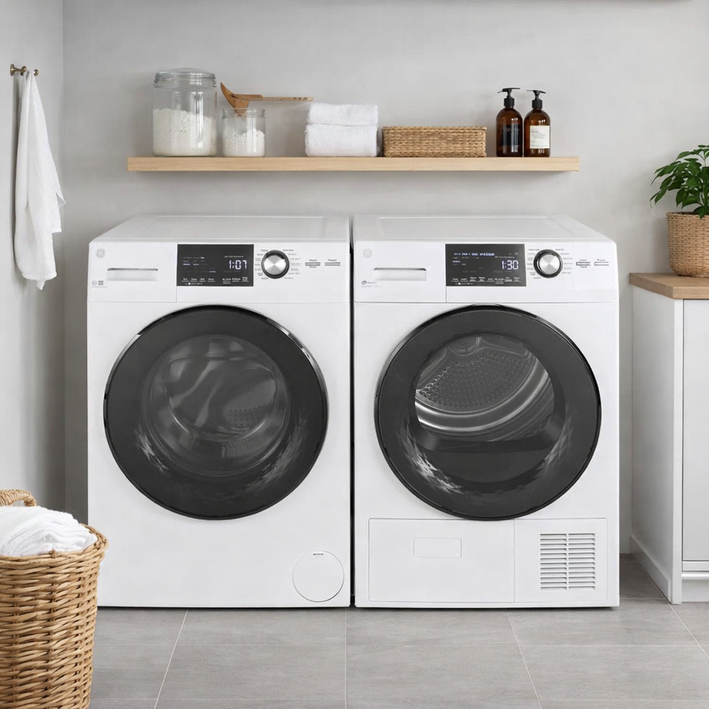 GE Front Load Washer & Electric Dryer