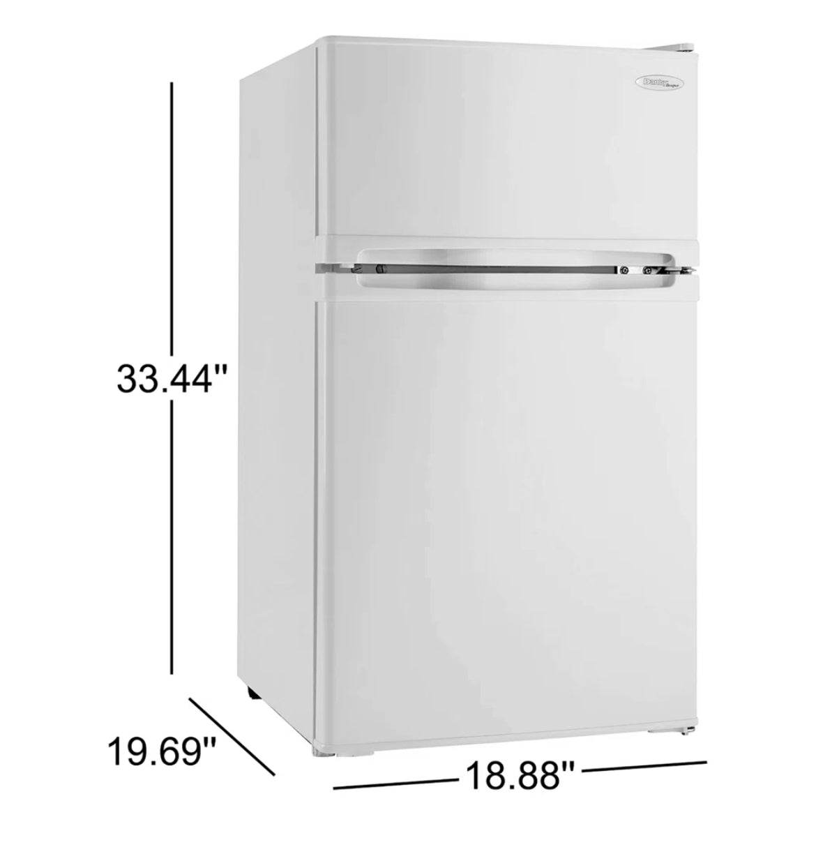 Danby 3.1 Cubic Feet Freestanding Mini Fridge with Freezer