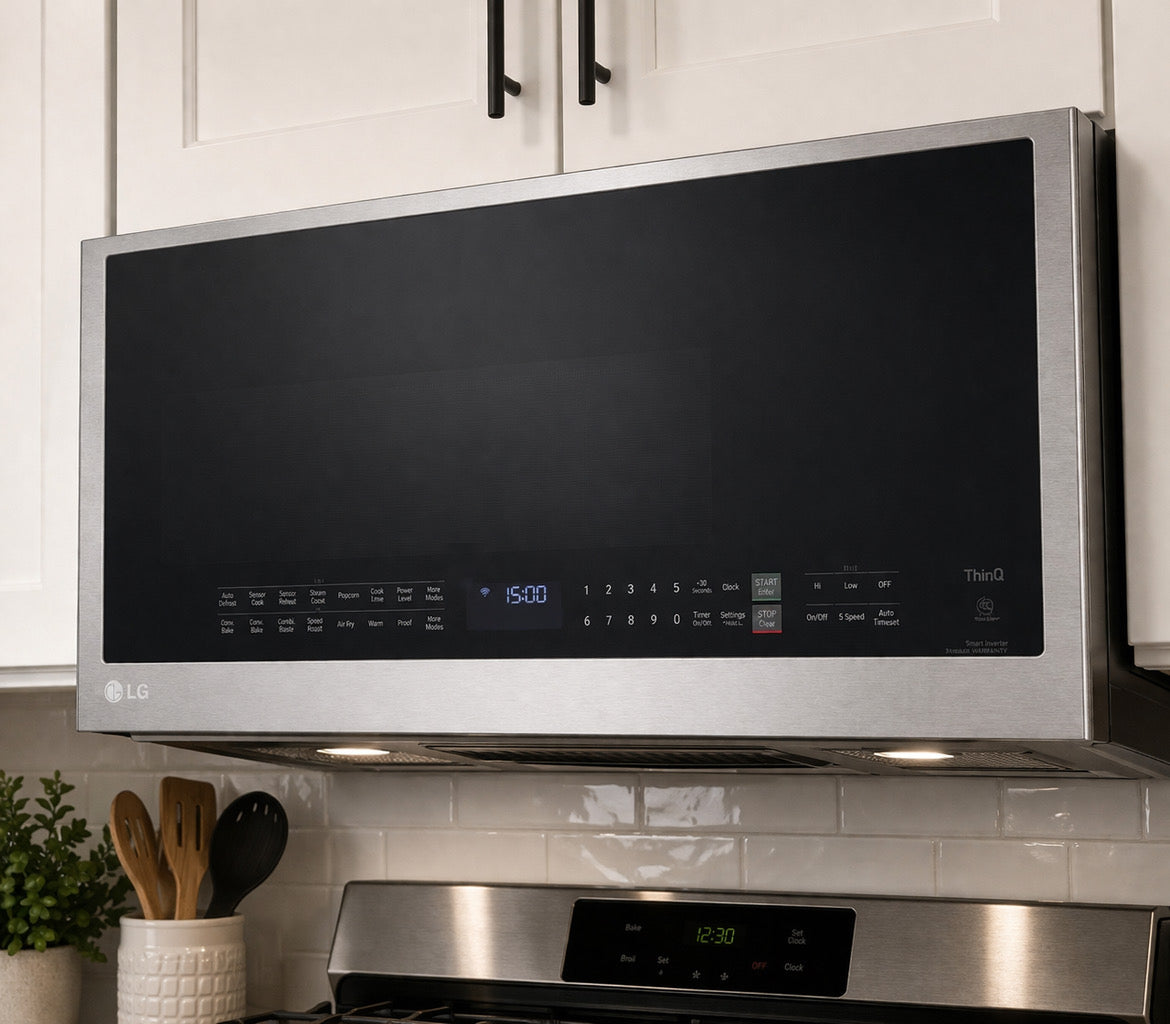 LG 1.7 Cubic Feet Smart Over-the-Range Microwave