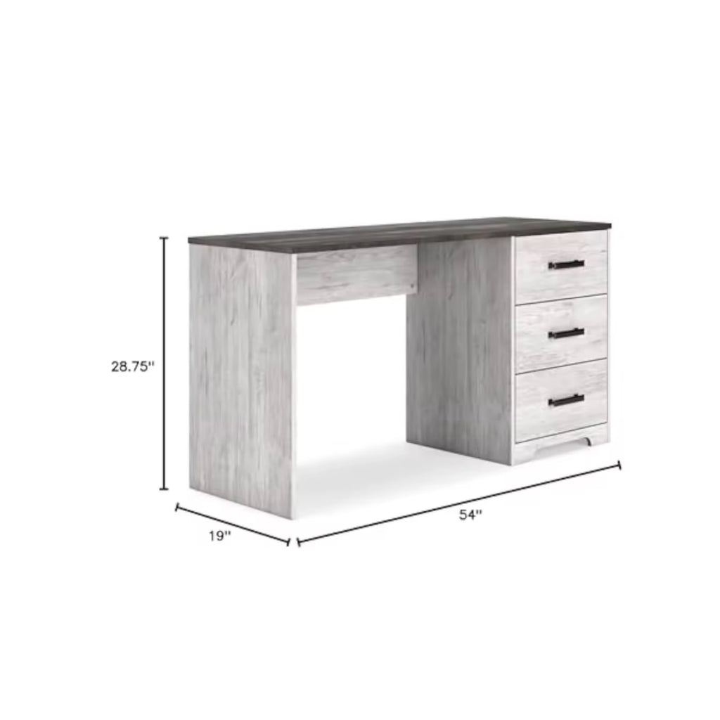 54" Office Desk w/ 3 Drawers