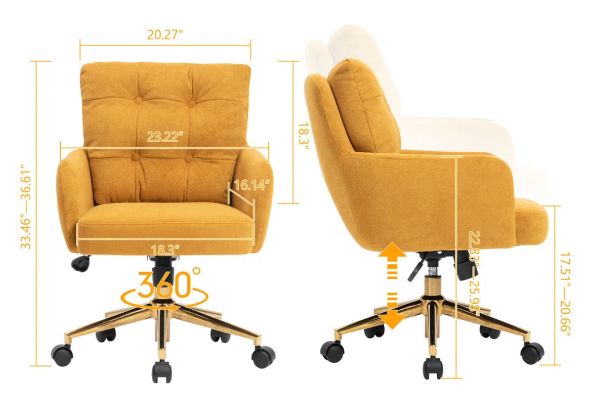 Sophisticated Polyester Office Chair