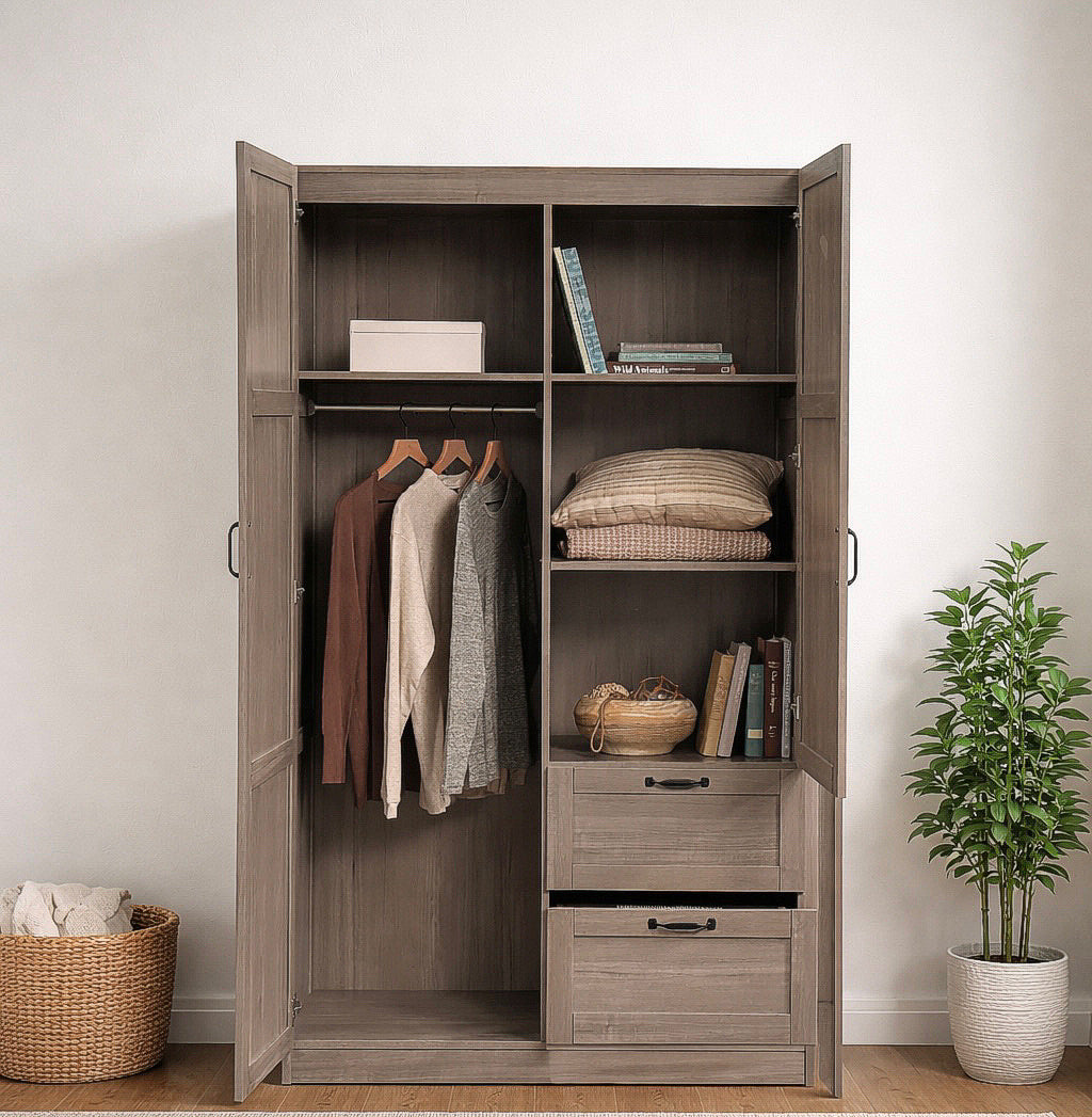 40” Armoire w/ 2 Drawers