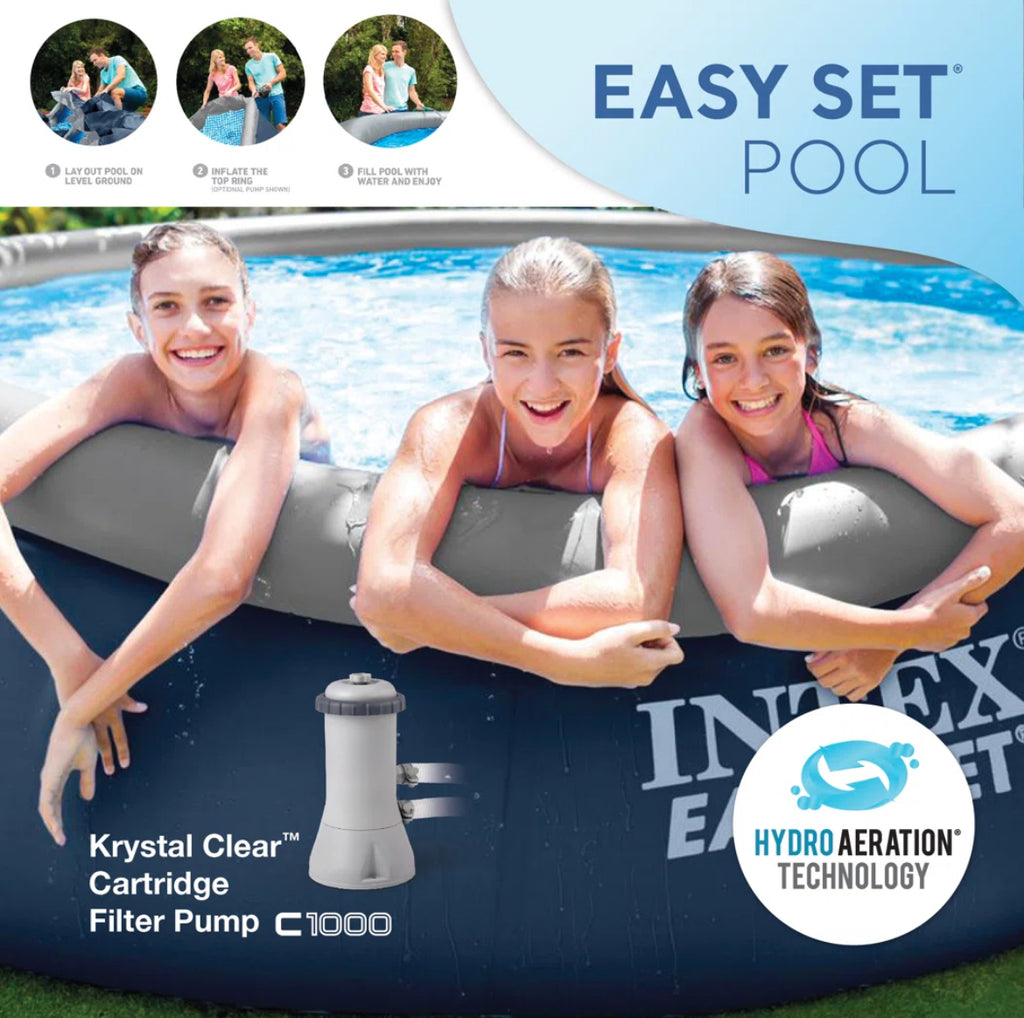Intex Round Inflatable Above Ground Swimming Pool Set