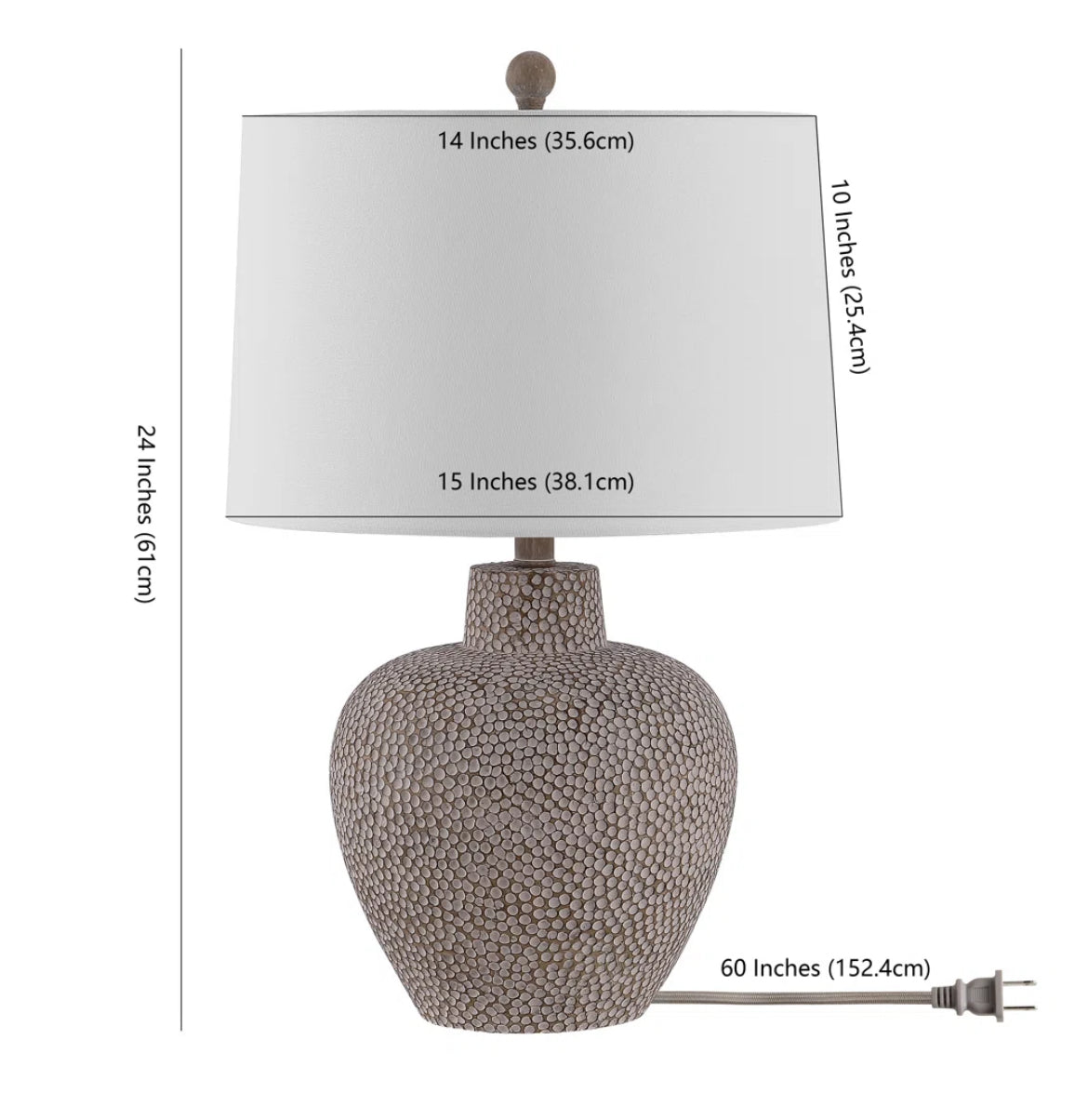 Exotic Resin Table Lamp