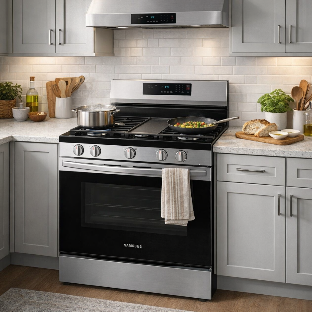 Samsung 6.0 Cubic Feet Smart Gas Stove