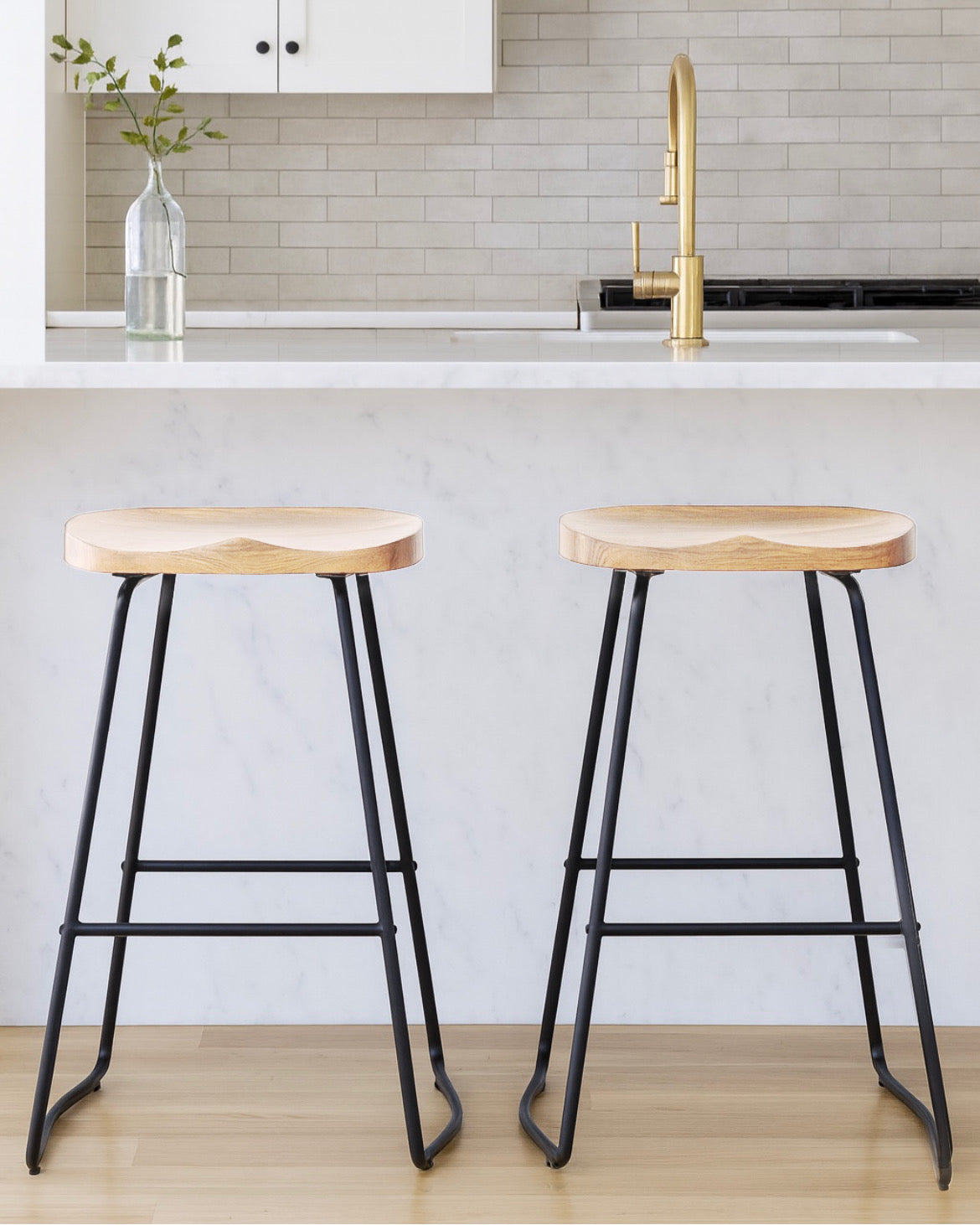 Solid Wood Counter Bar Stools