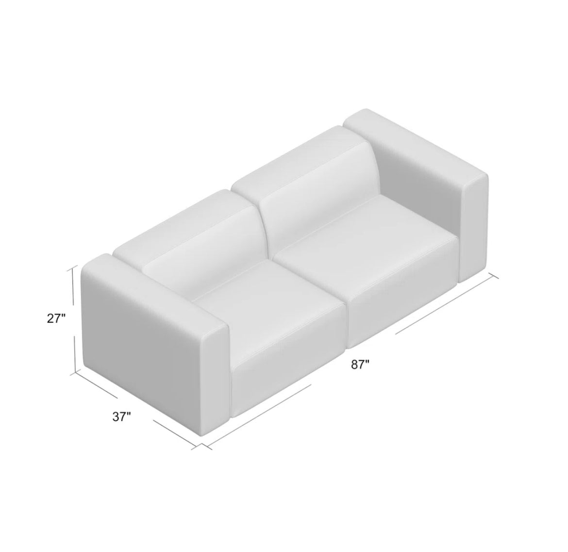 Deep-Seat Sectional Sofa