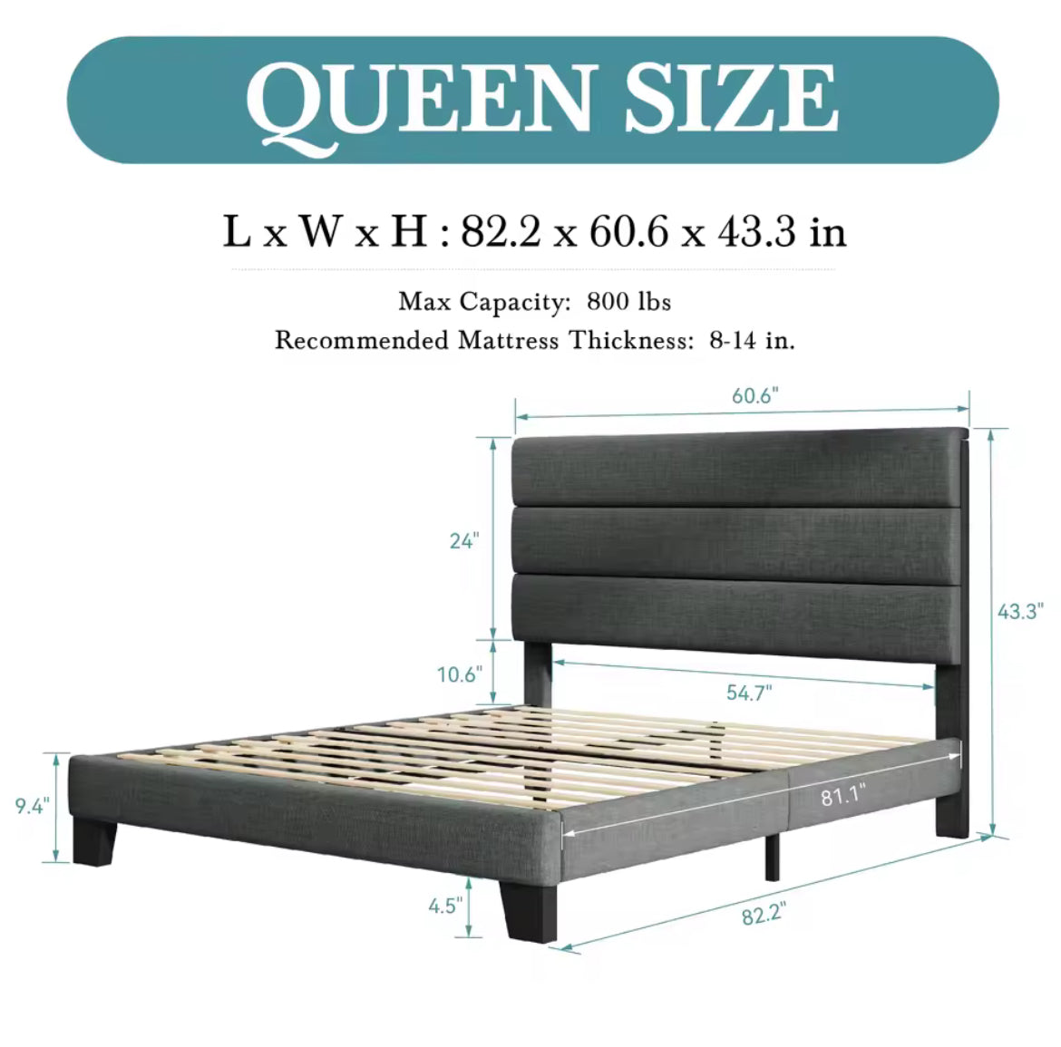 Linen Bed Platform