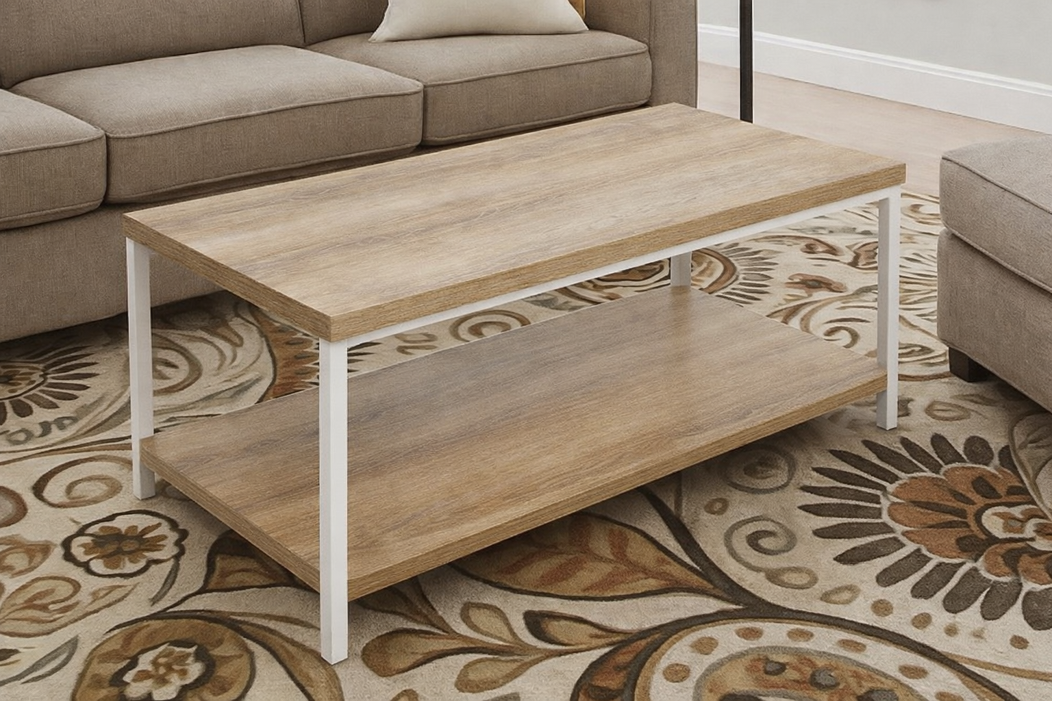 Industrial Wood Coffee Table