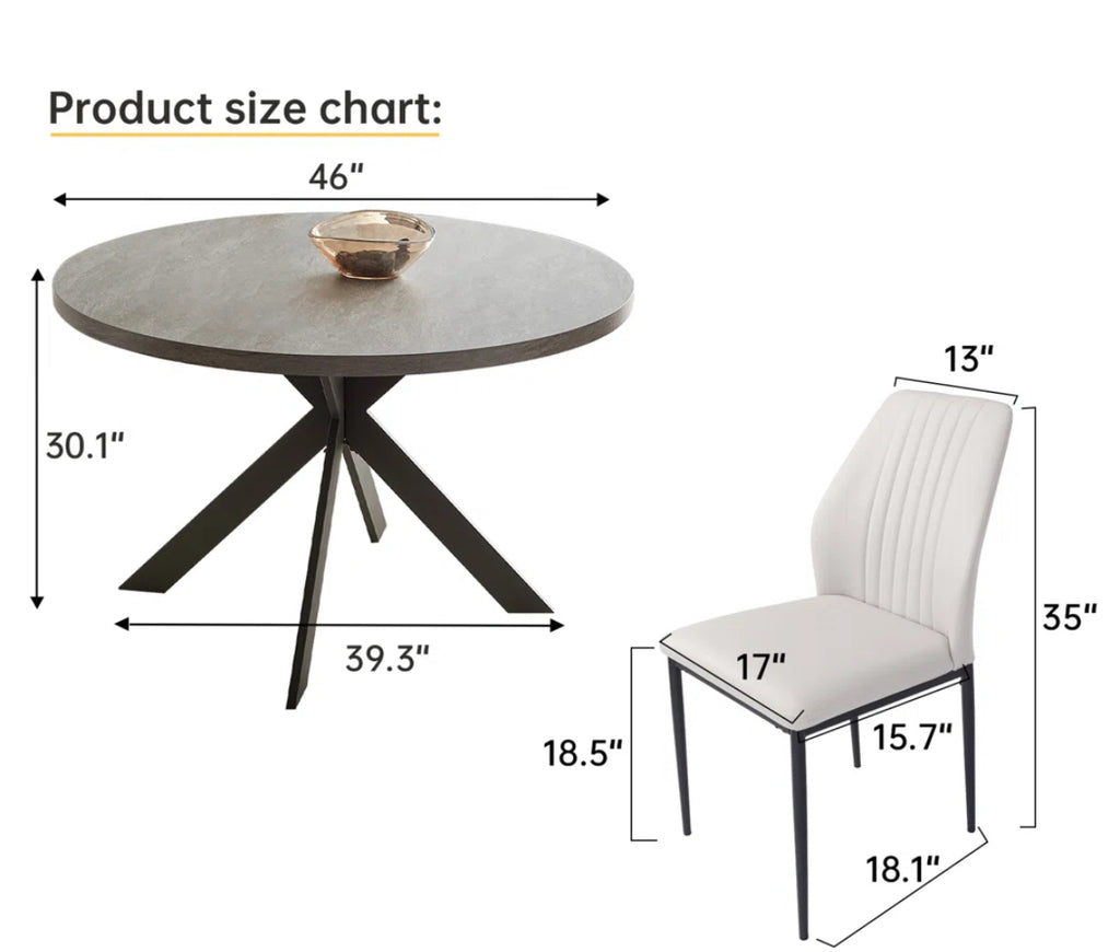 Round Modern Table Set