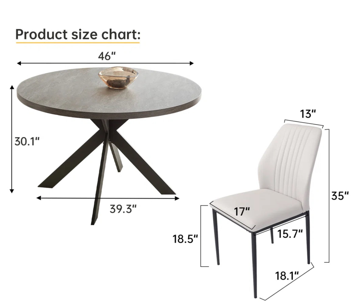 Round Modern Table Set