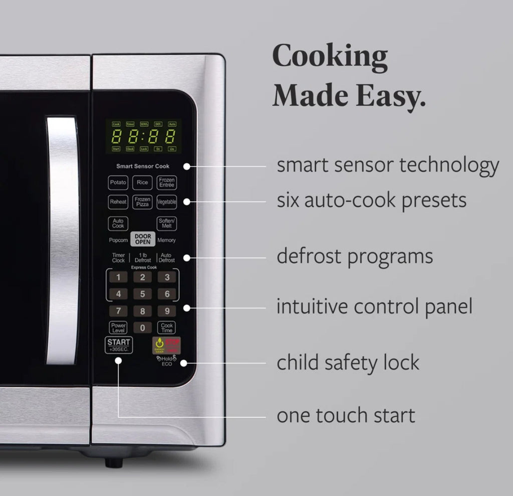 Farberware 1.2 Cubic Feet Countertop Microwave w/ Sensor Cooking