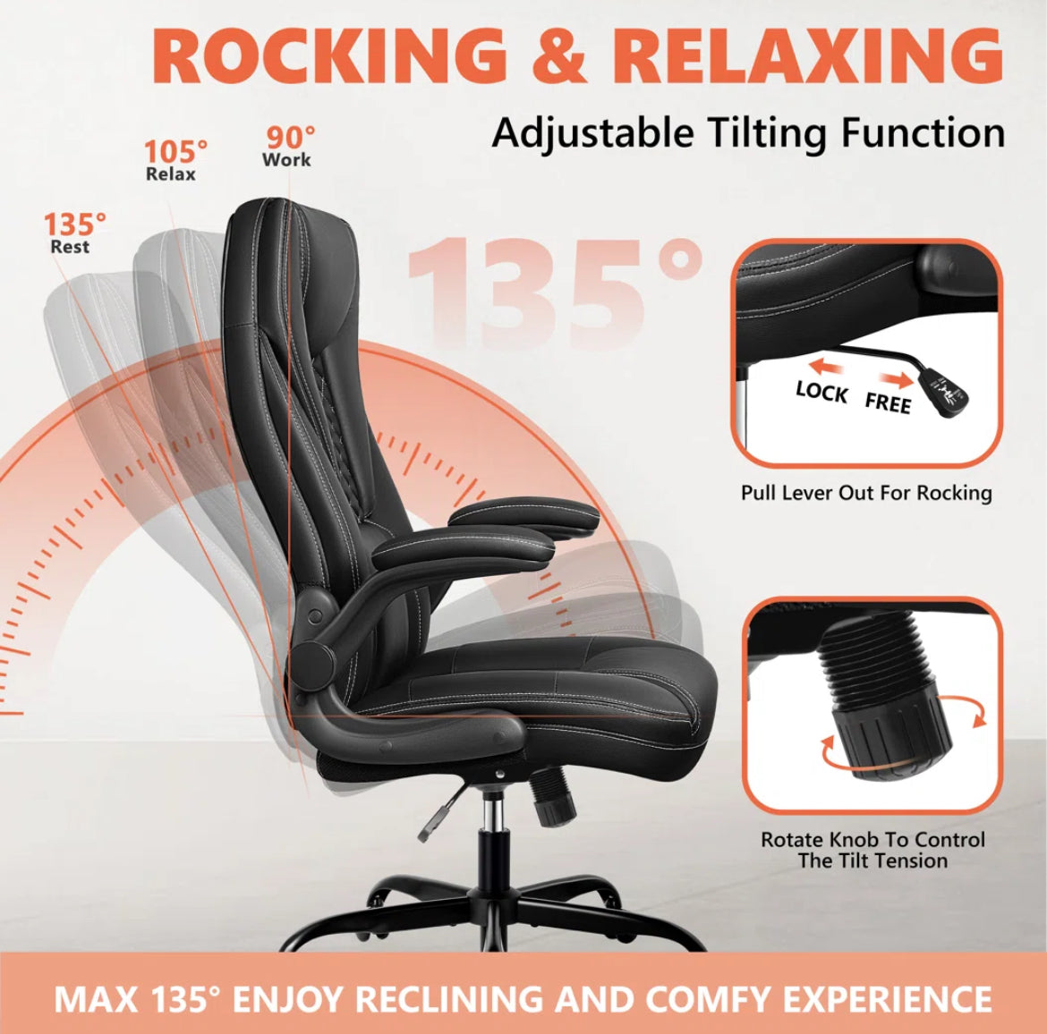 Executive Office Chair w/ Lumbar Support
