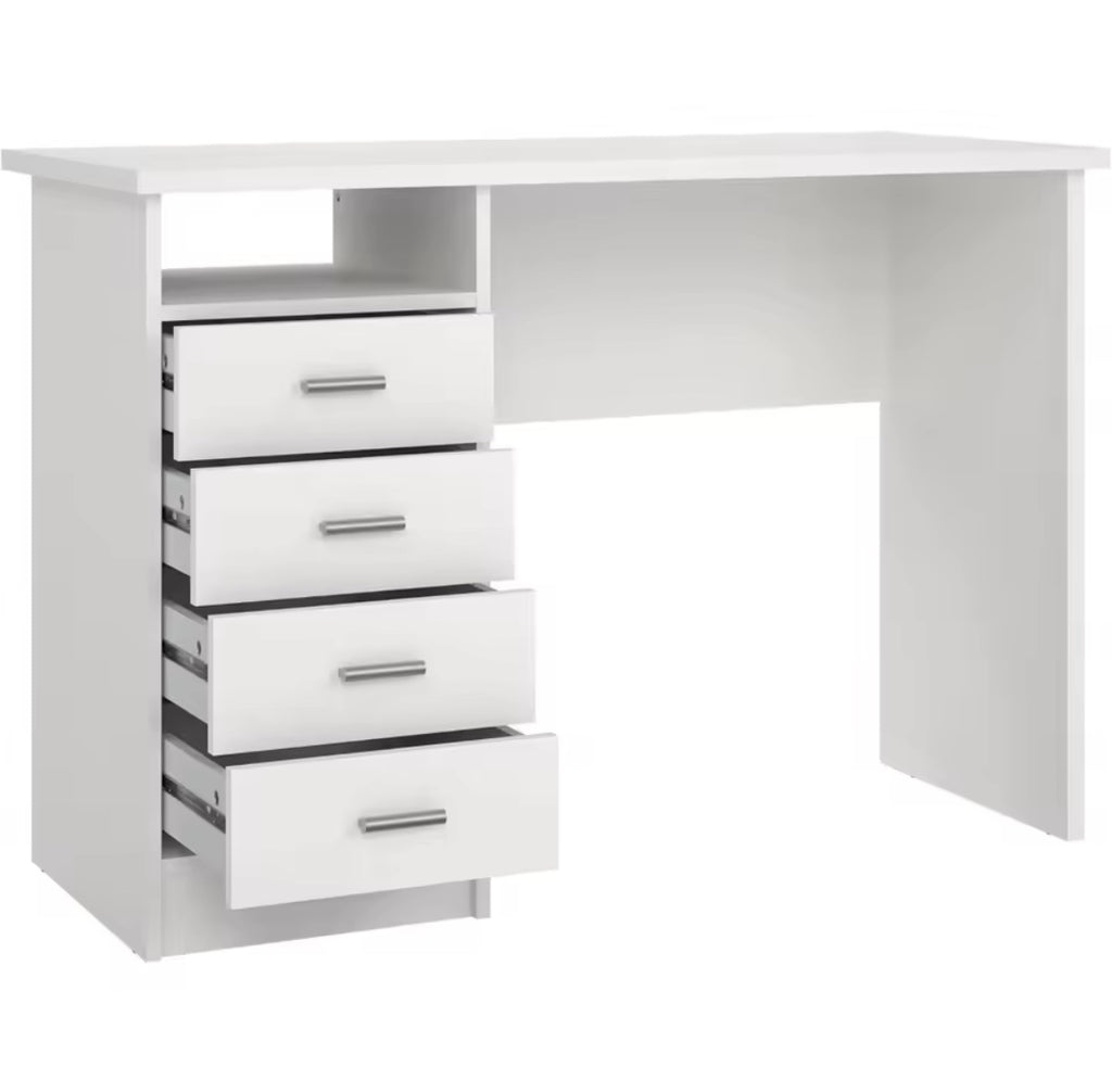 43” 4-Drawer Office Desk w/ Storage
