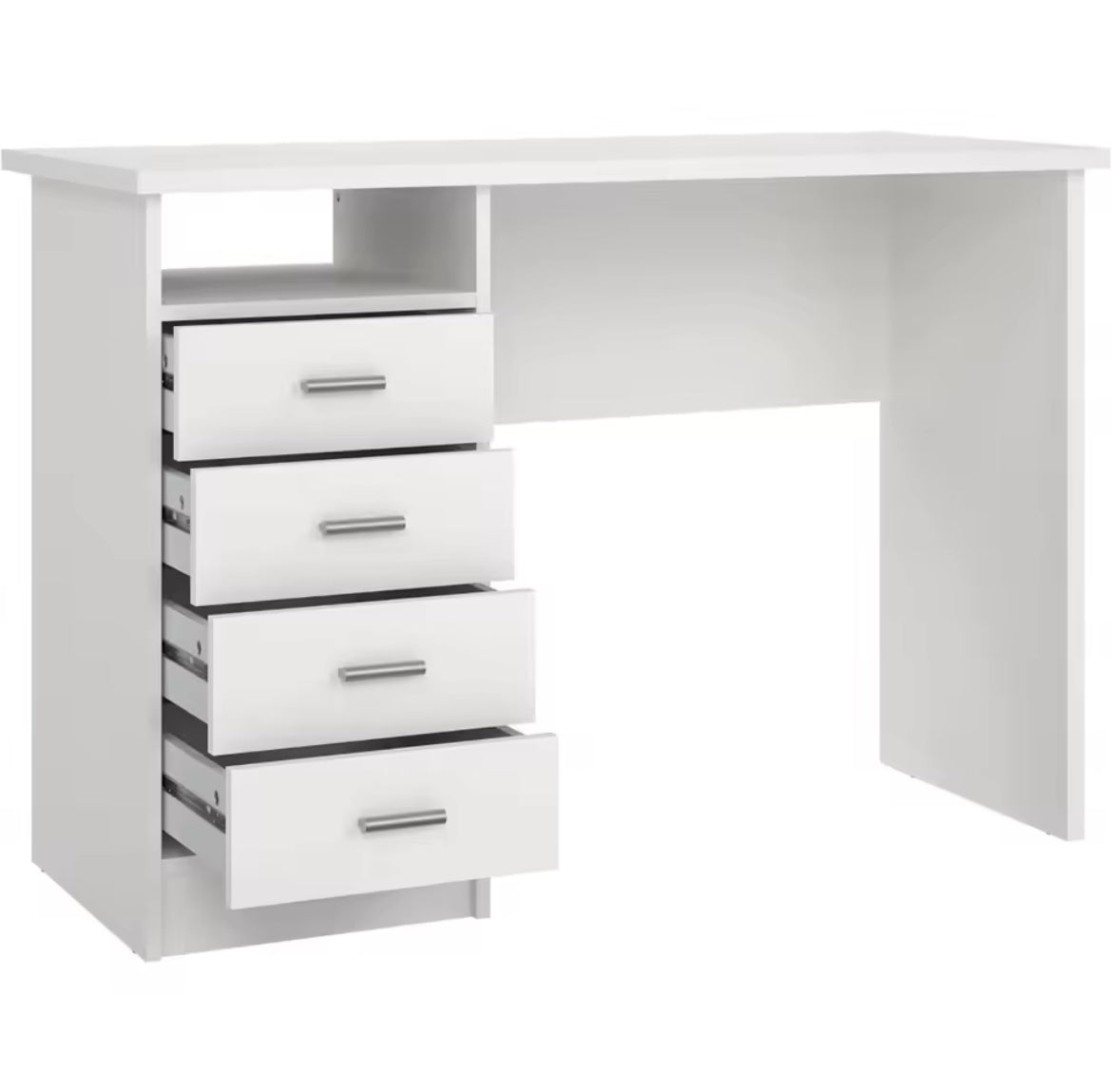 43” 4-Drawer Office Desk w/ Storage