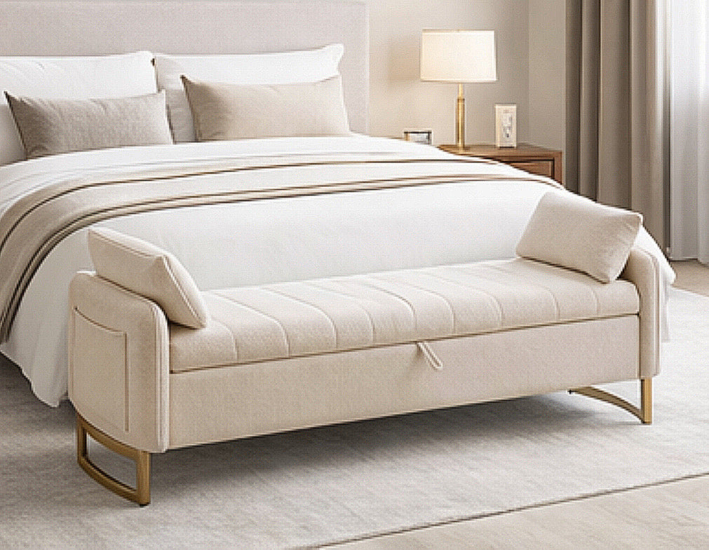 66" King-Size Storage Bench