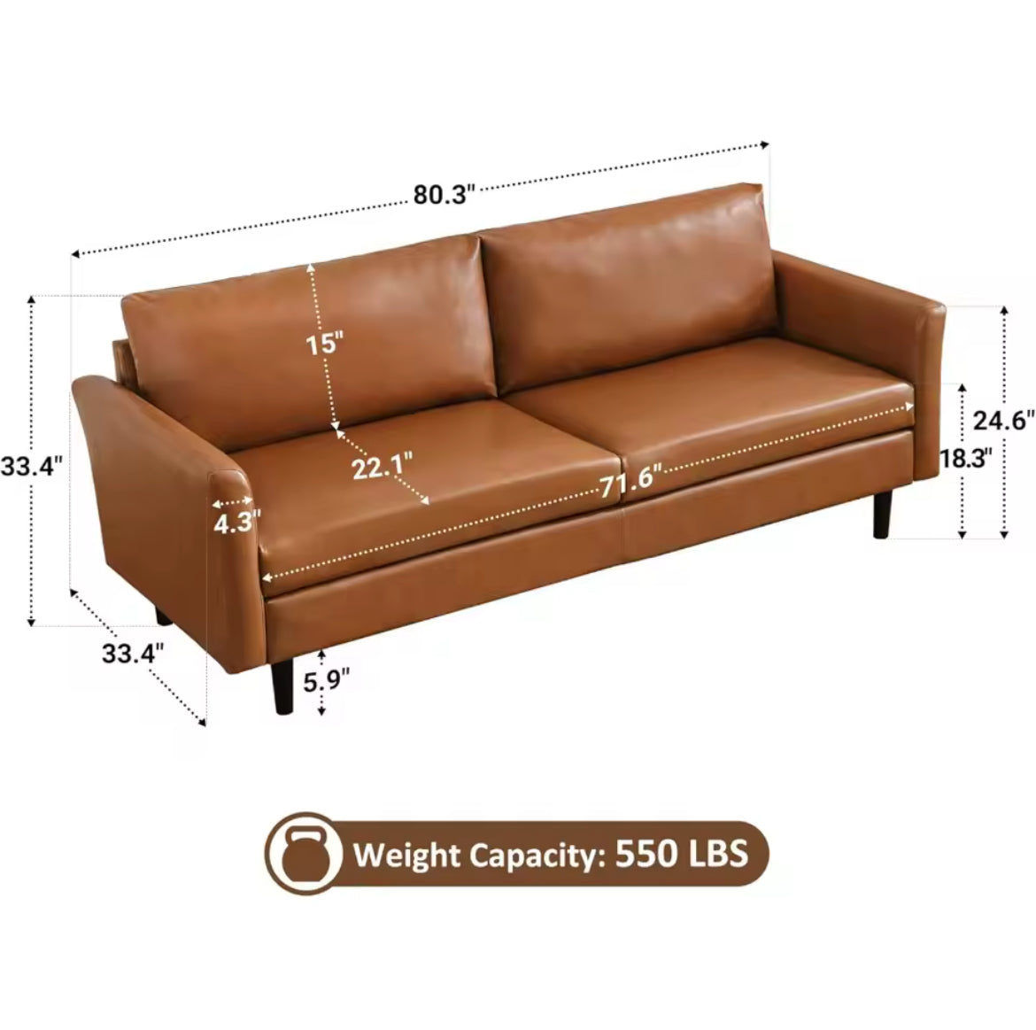 Classic Leather Sofa