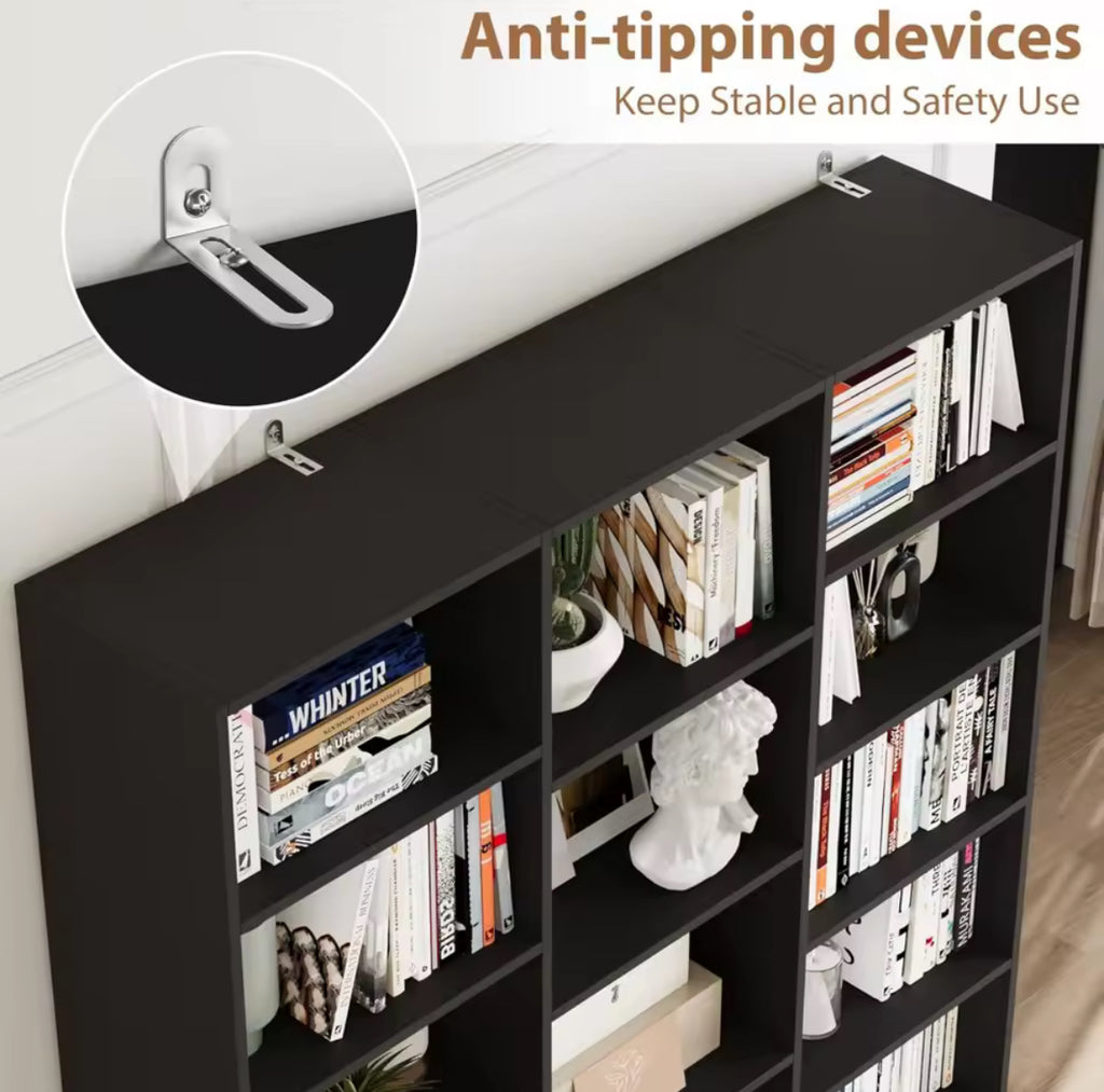 Triple Wide Bookshelf