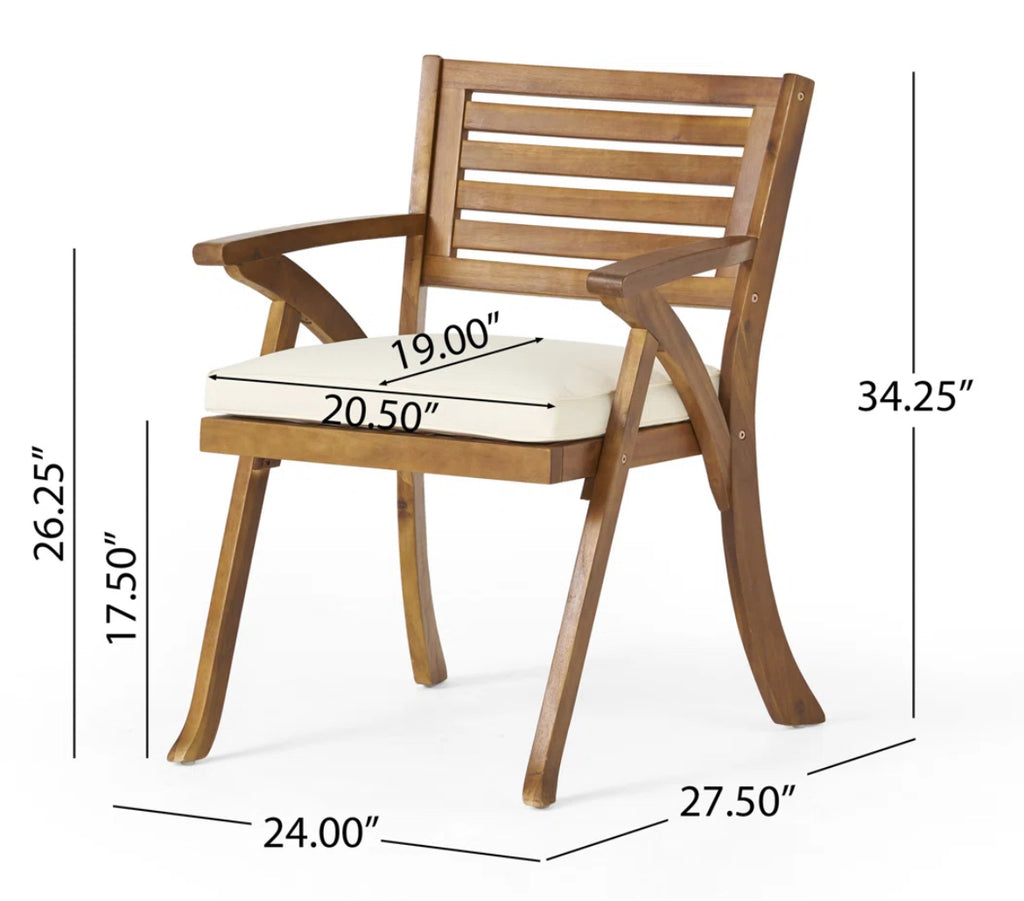 4-Person Round Table Set w/ Cushions