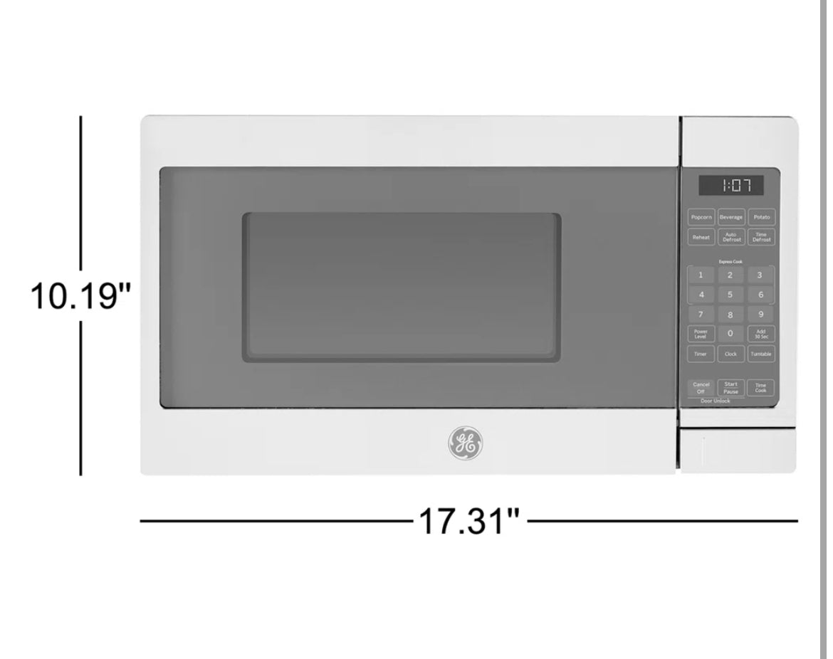 GE 0.7 Cubic Feet Countertop Microwave