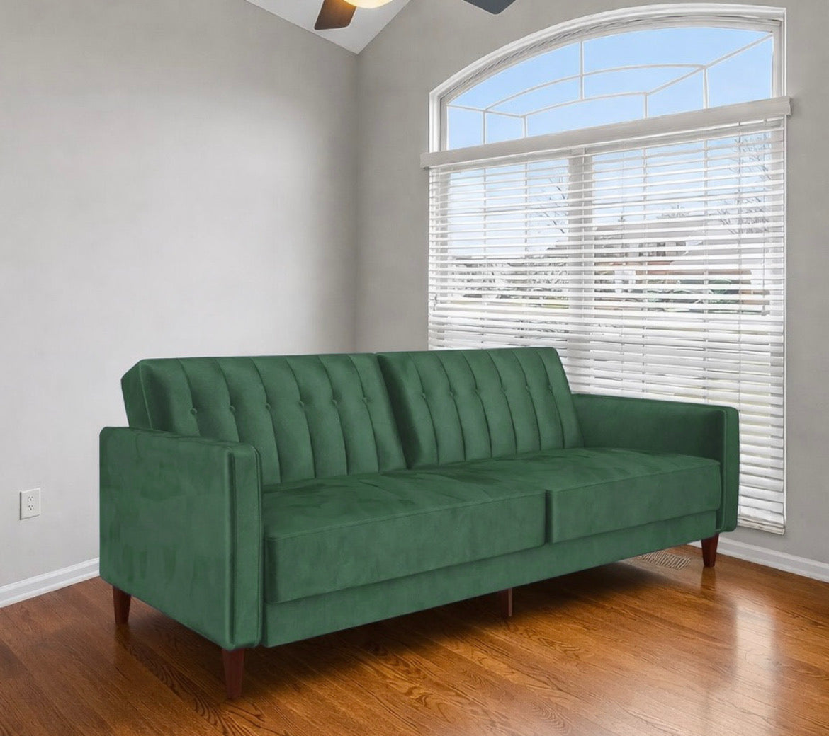 Velvet Convertible Sofa